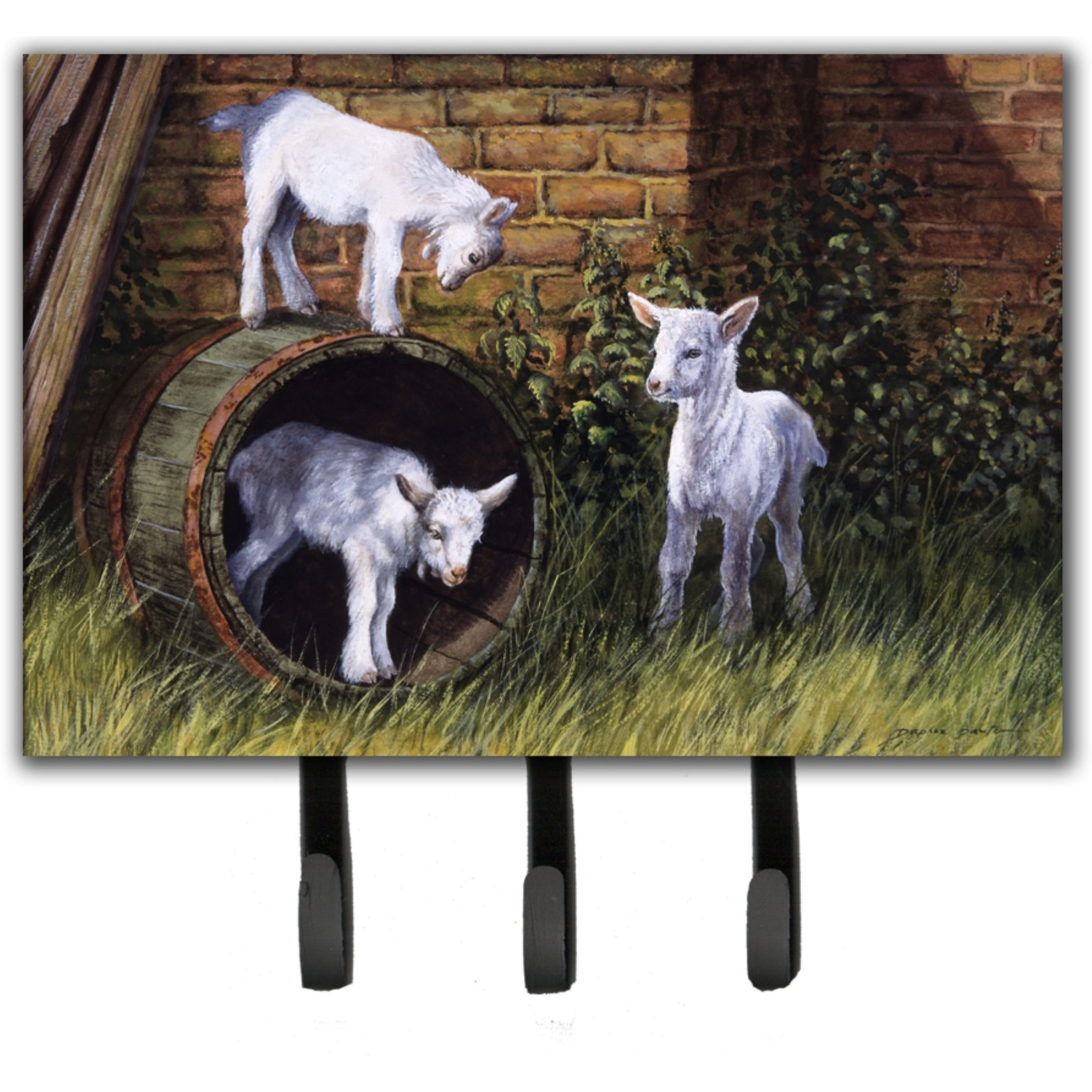 &quotCaroline's Treasures Goats by Daphne Baxter Leash or Key Holder BDBA0232TH68, Triple, Multicolor"