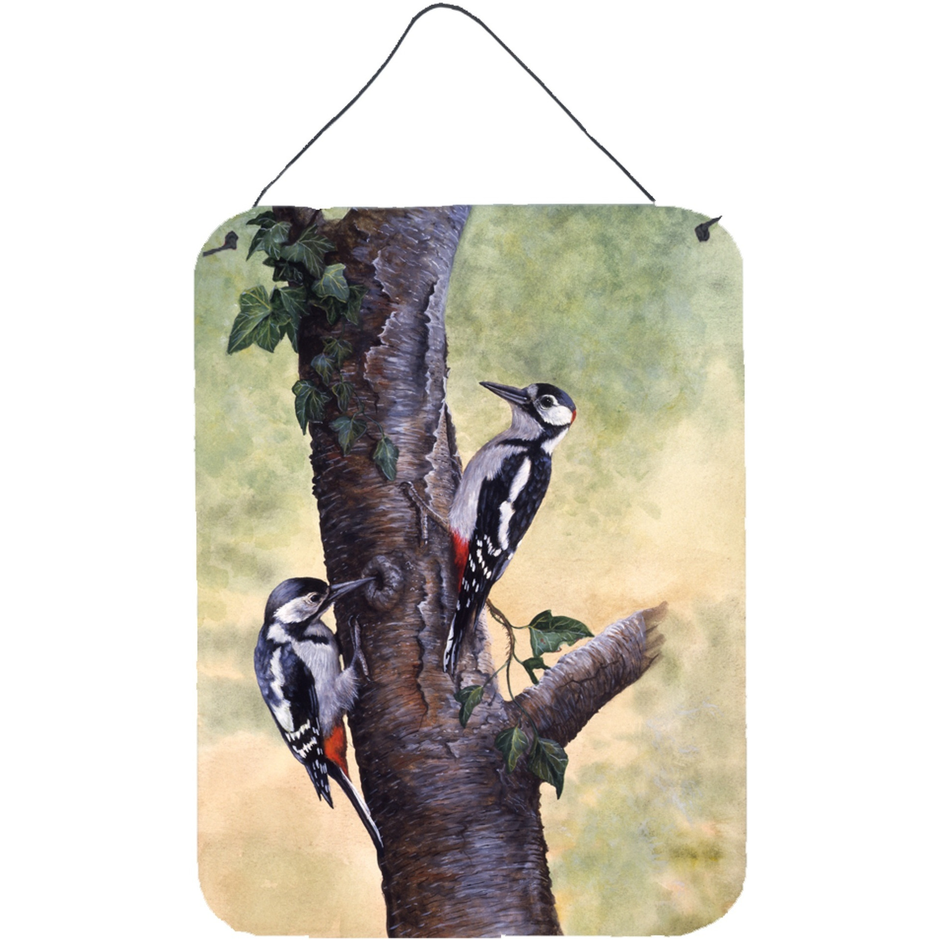 &quotCaroline's Treasures Woodpeckers by Daphne Baxter Wall or Door Hanging Prints BDBA0335DS1216, 16"&quotH x 12"&quotW, Multicolor"