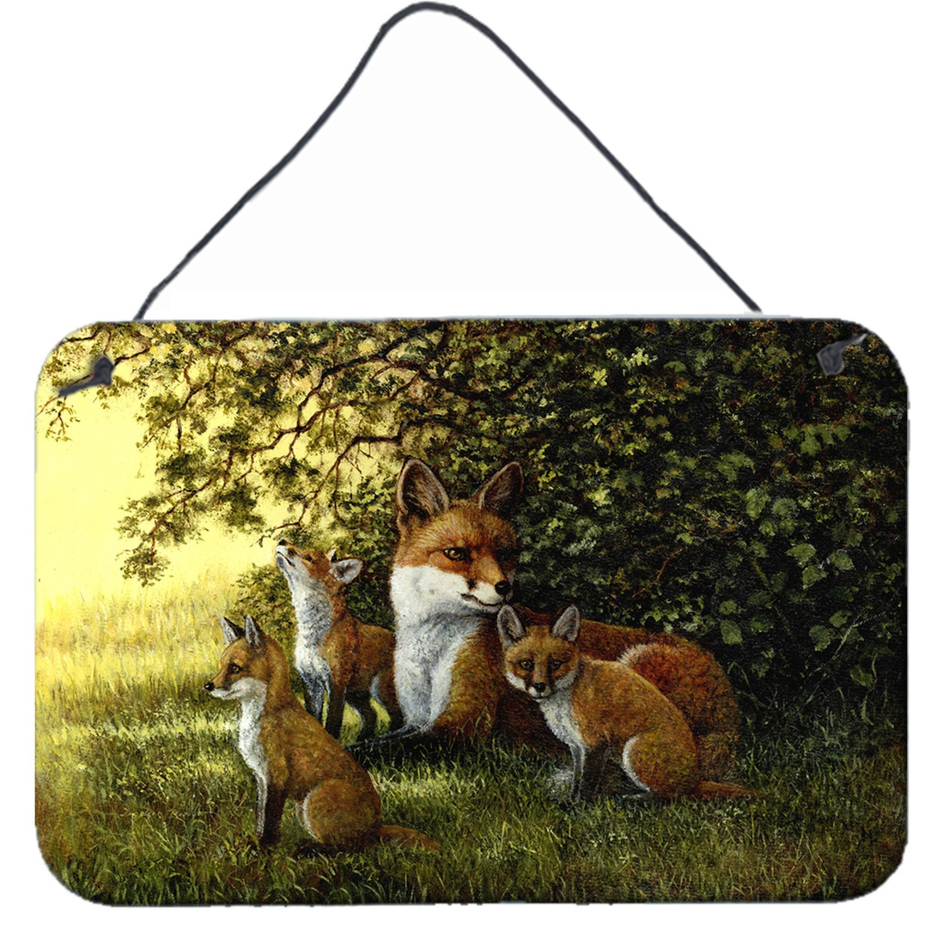 &quotCaroline's Treasures Foxes Resitng under the Tree Wall or Door Hanging Prints BDBA0382DS812, 8HX12W"