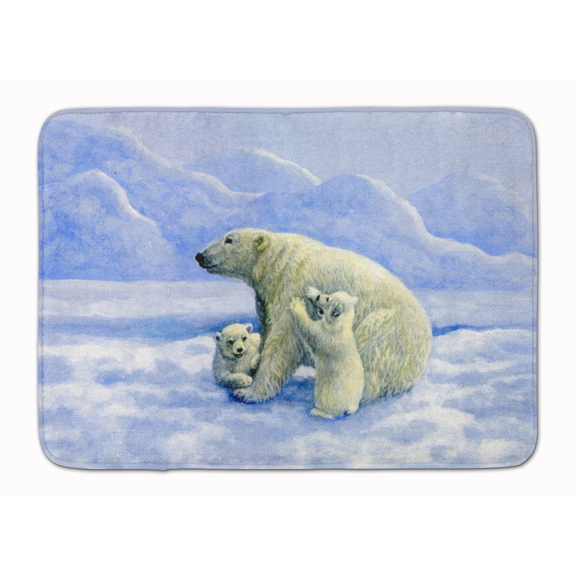 &quotCaroline's Treasures Polar Bears by Daphne Baxter Floor Mat, 19"" x 27"", Multicolor"