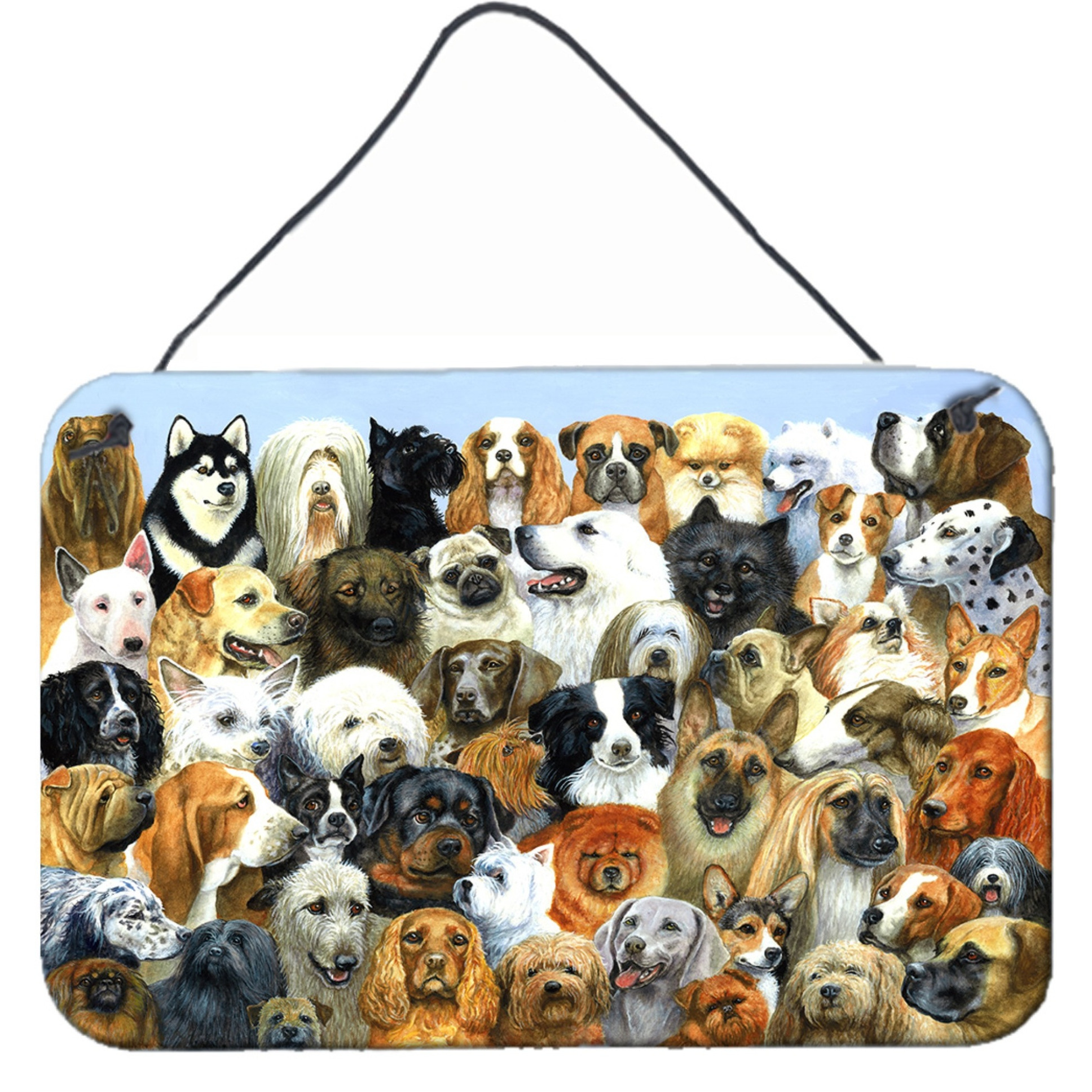 &quotCaroline's Treasures Fifty One Dogs Wall or Door Hanging Prints BDBA0441DS812, 8HX12W"