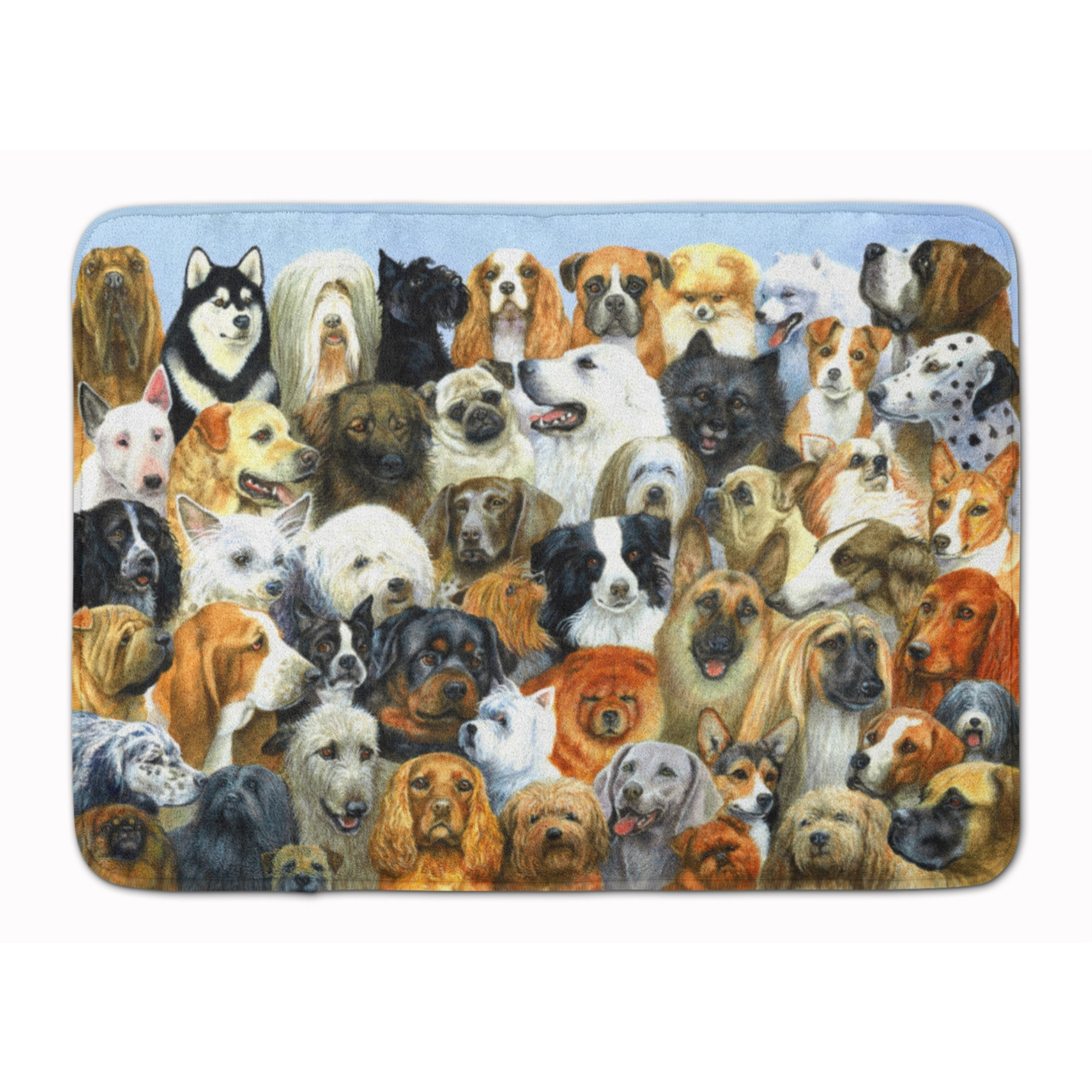 &quotCaroline's Treasures Fifty One Dogs Floor Mat, 19"" x 27"", Multicolor"