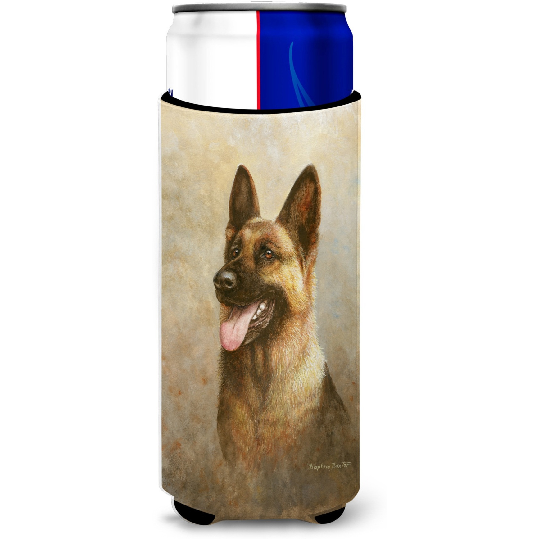 &quotCaroline's Treasures Alsatian German Shepherd Michelob Ultra for Slim Cans, Multicolor"