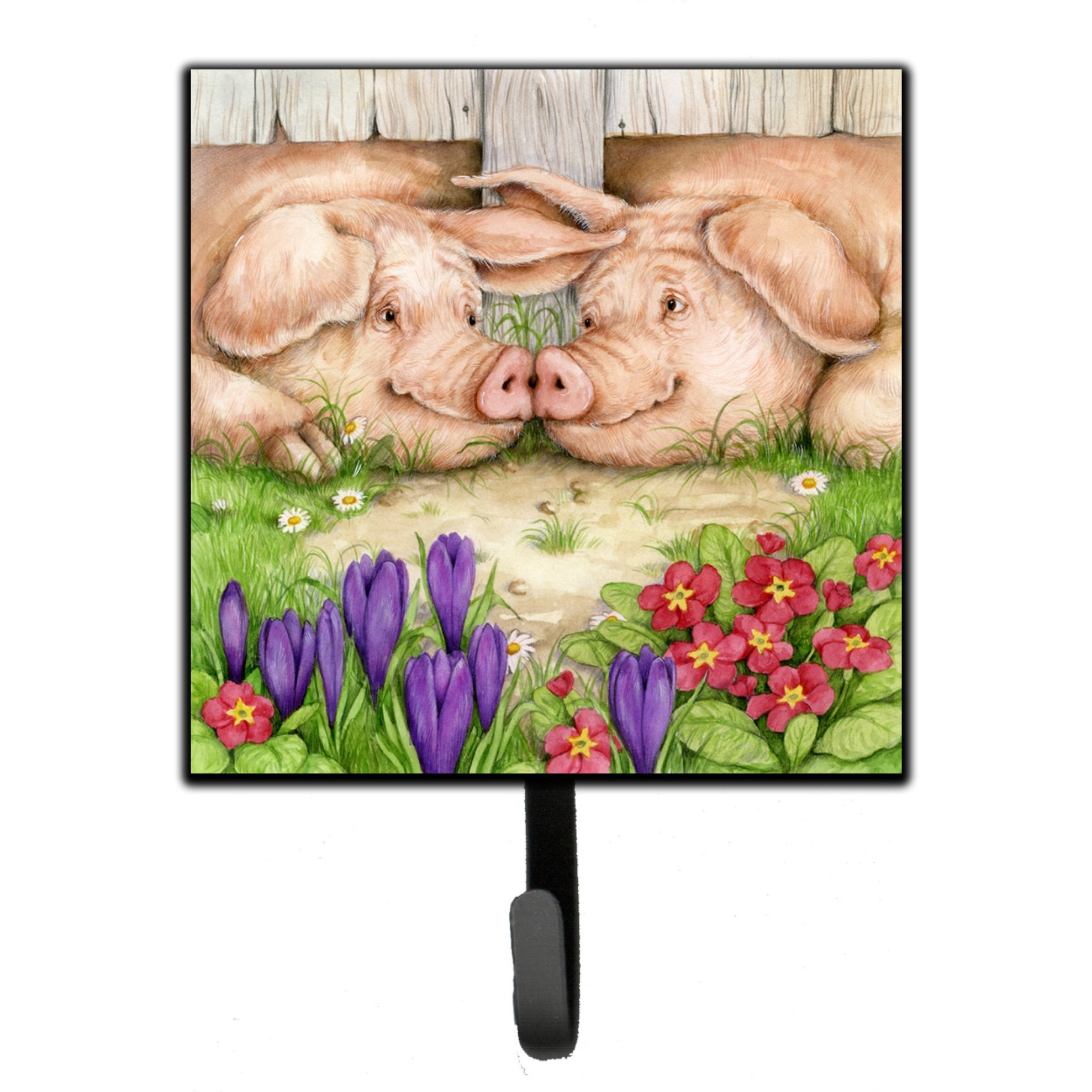 &quotCaroline's Treasures Pigs Nose by Debbie Cook Leash or Key Holder CDCO0350SH4, Small, Multicolor"