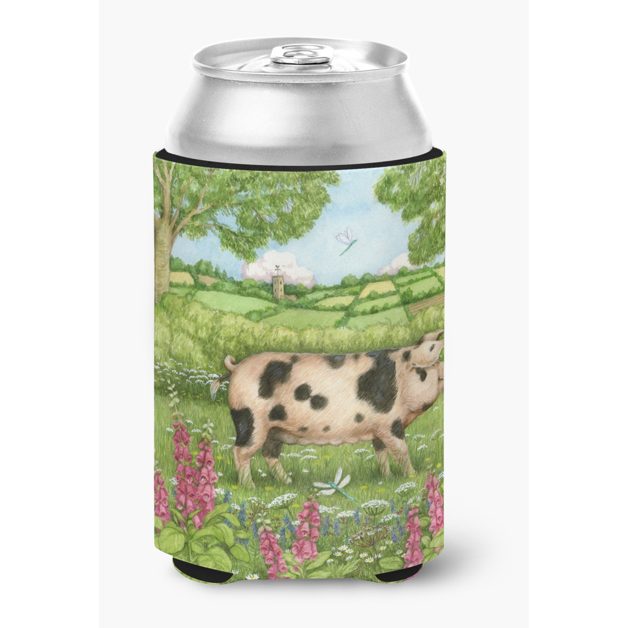 &quotCaroline's Treasures CDCO0371CC "&quotPigs Meadowsweet by Debbie Cook"" Can or Bottle Hugger, Multicolor"