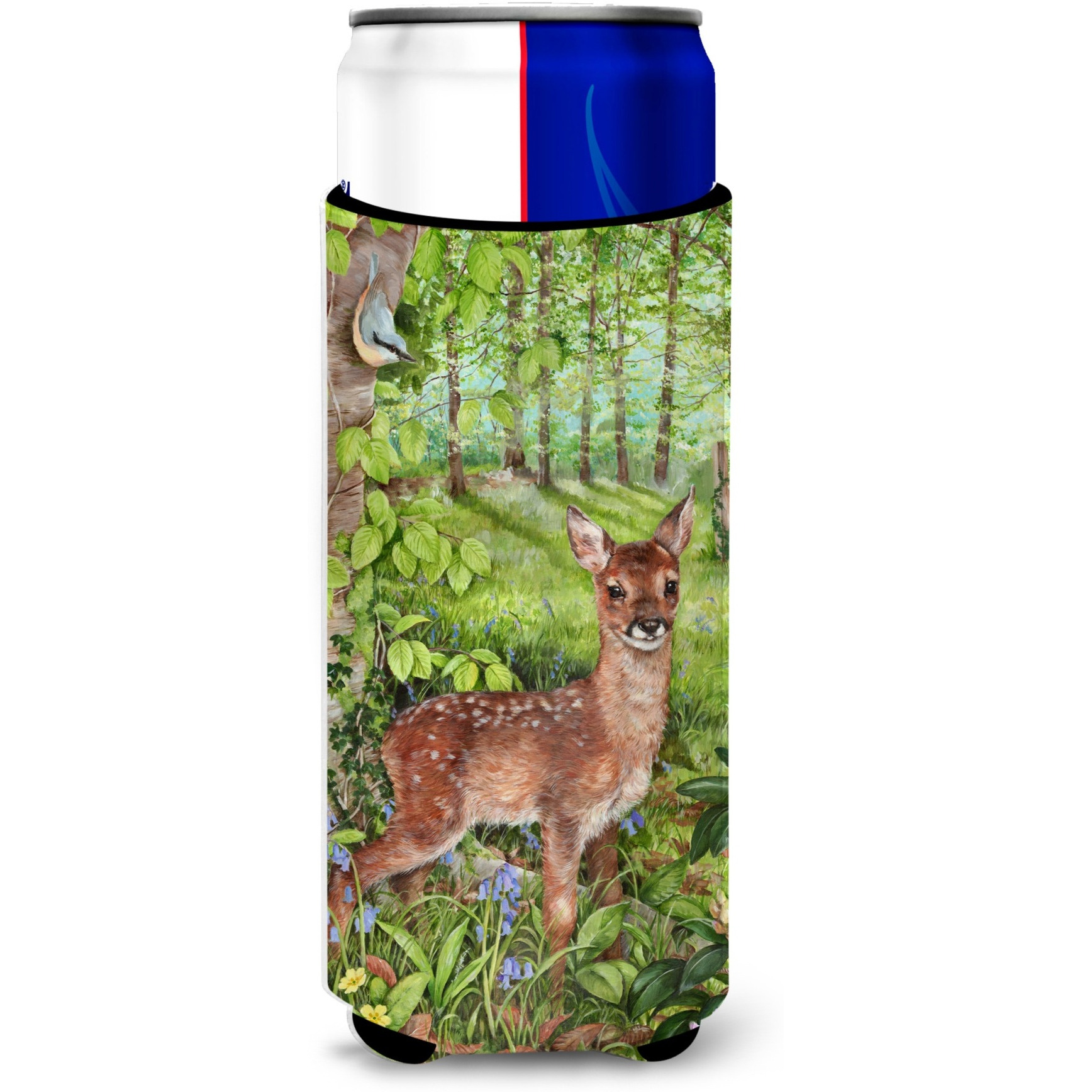 &quotCaroline's Treasures CDCO0504MUK "&quotEuropean Roe Deer Fawn"" Ultra Beverage Insulators for Slim Cans, Multicolor"