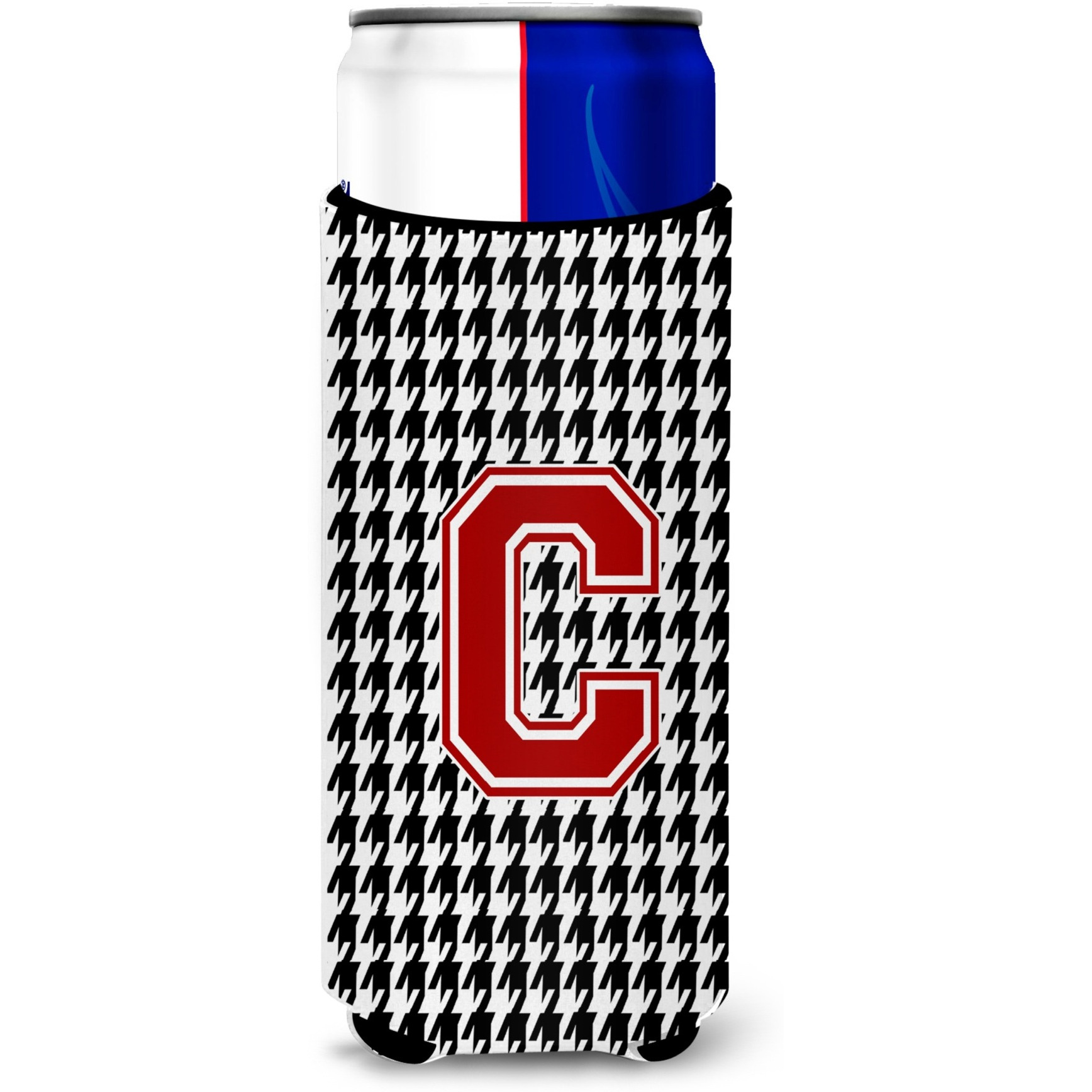 Monogram - Houndstooth  Letter C Ultra Beverage Insulators for slim cans CJ1021-CMUK