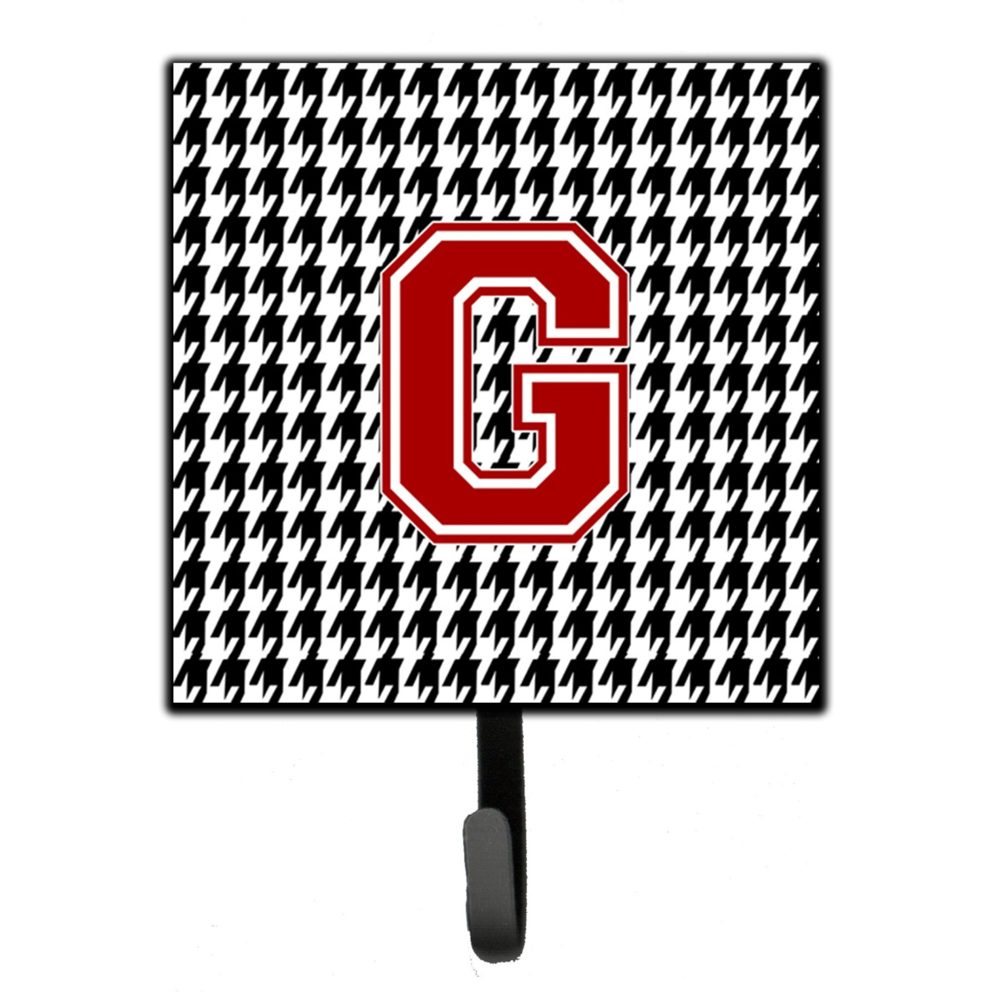 &quotCaroline's Treasures CJ1021-GSH4 Monogram-Initial G Hounds Tooth Leash Holder or Key Hook Cj1021, Small, Multicolor"