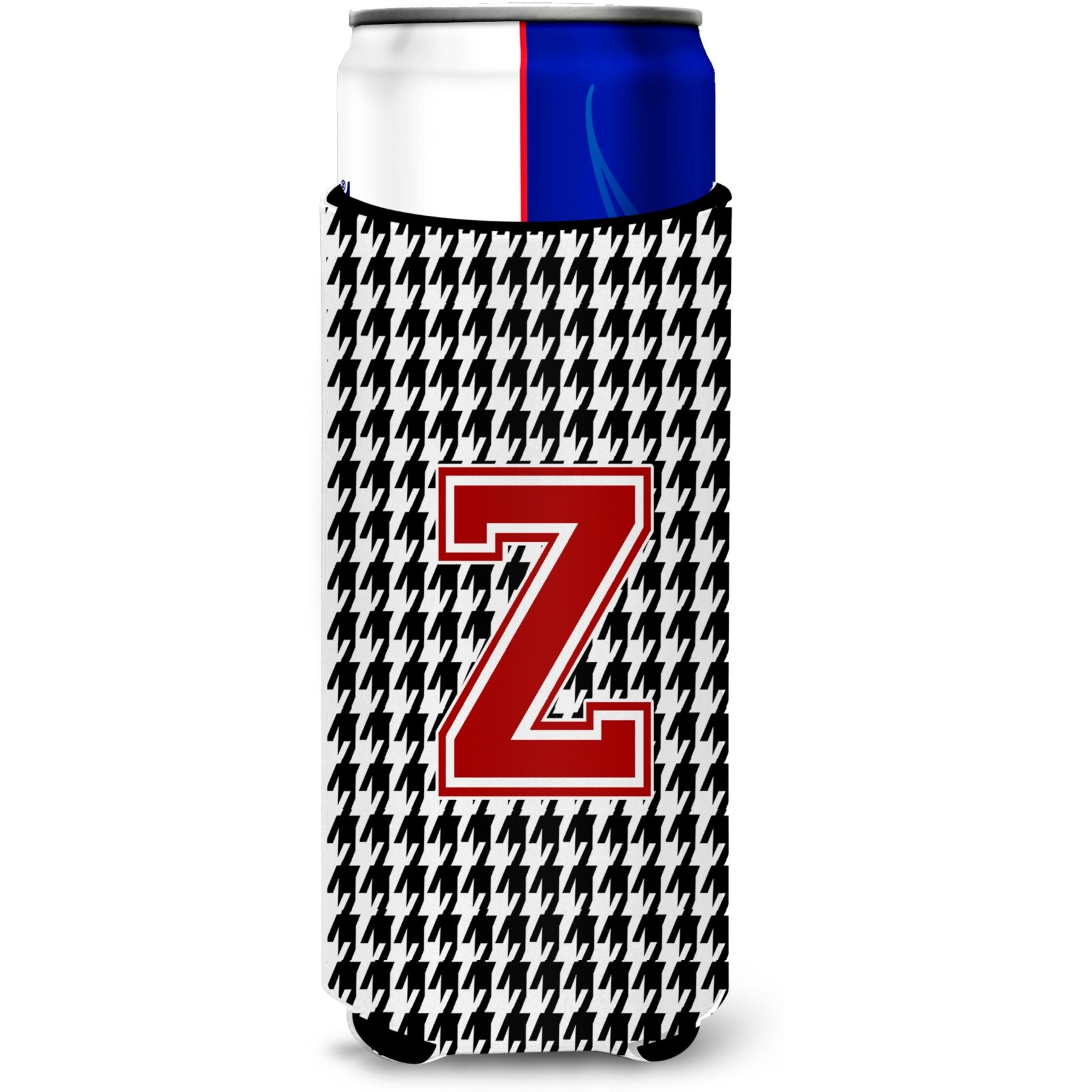 Monogram - Houndstooth  Letter Z Ultra Beverage Insulators for slim cans CJ1021-ZMUK
