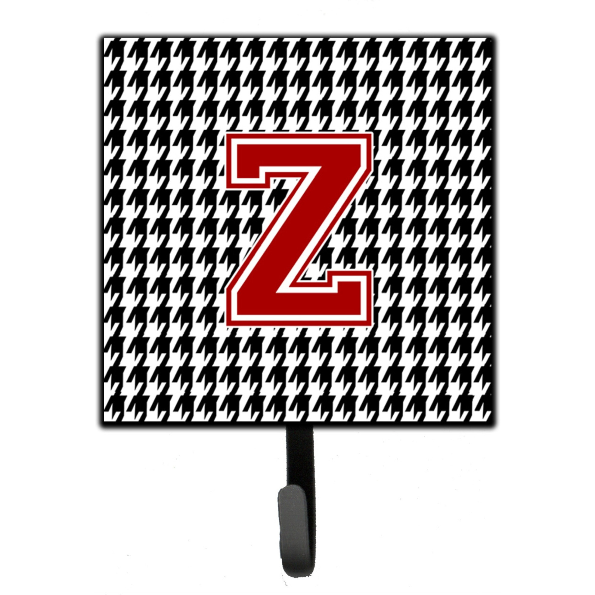 &quotCaroline's Treasures CJ1021-ZSH4 Monogram-Initial Z Hounds Tooth Leash Holder or Key Hook Cj1021, Small, Multicolor"