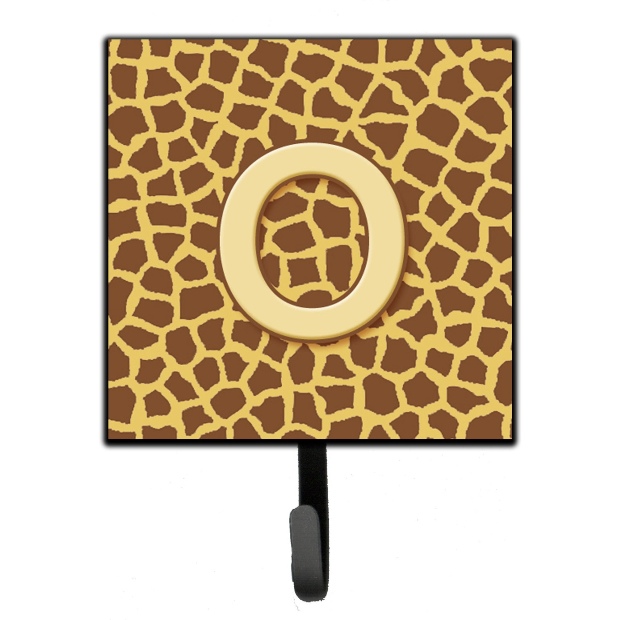 &quotCaroline's Treasures CJ1025-OSH4 Letter O Initial Monogram-Giraffe Leash Holder or Key Hook, Small, Multicolor"