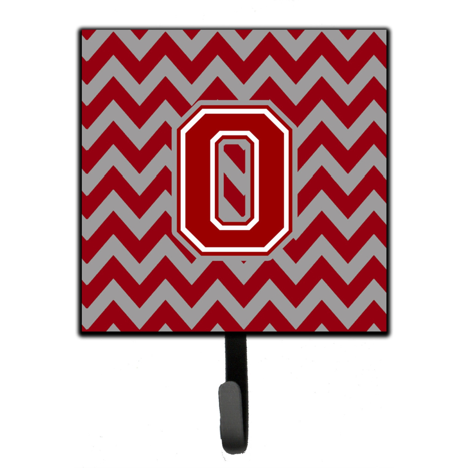 &quotCaroline's Treasures Letter O Chevron Maroon and White Leash or Key Holder CJ1049-OSH4, Small, Multicolor"