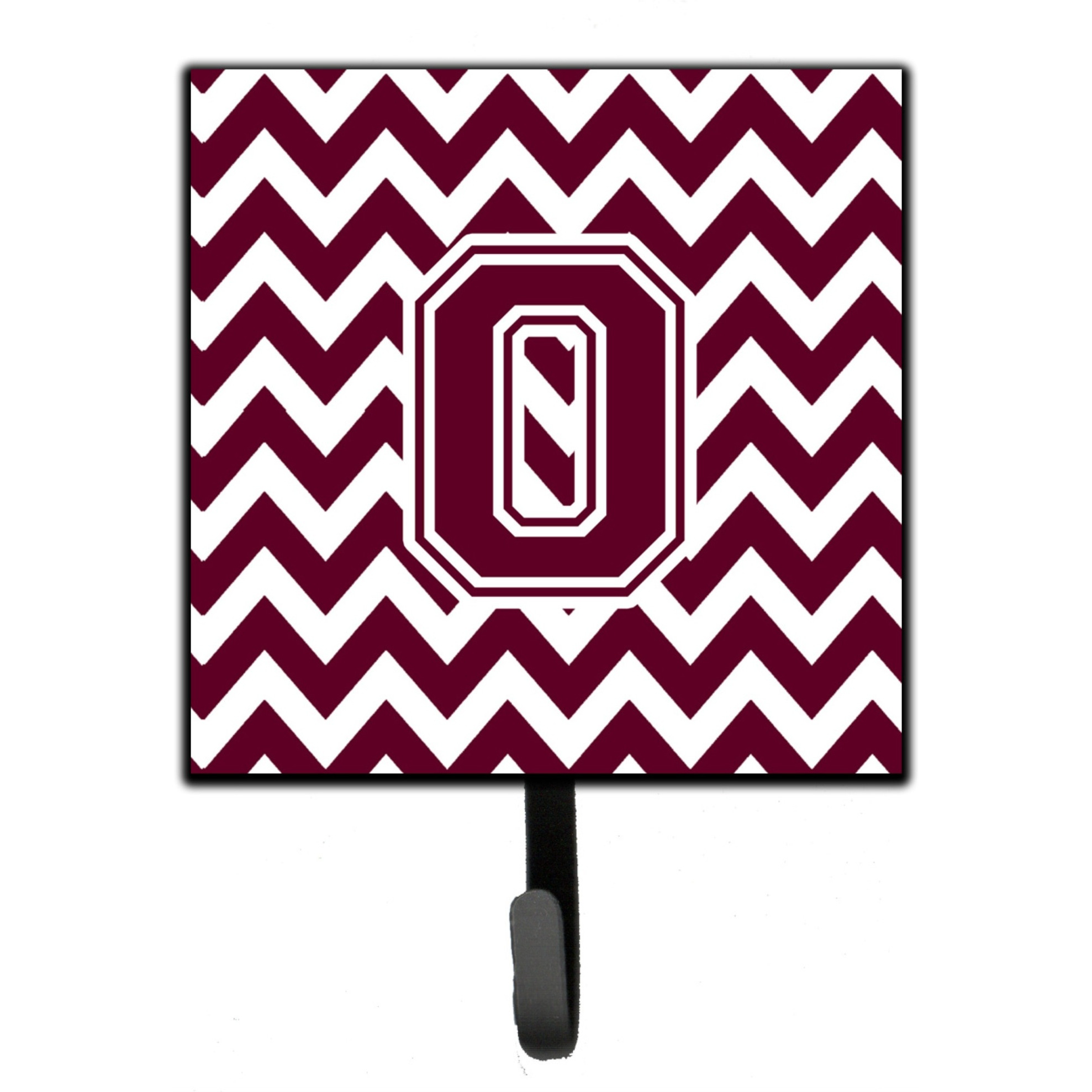 &quotCaroline's Treasures Letter O Chevron Maroon and White Leash or Key Holder CJ1051-OSH4, Small, Multicolor"