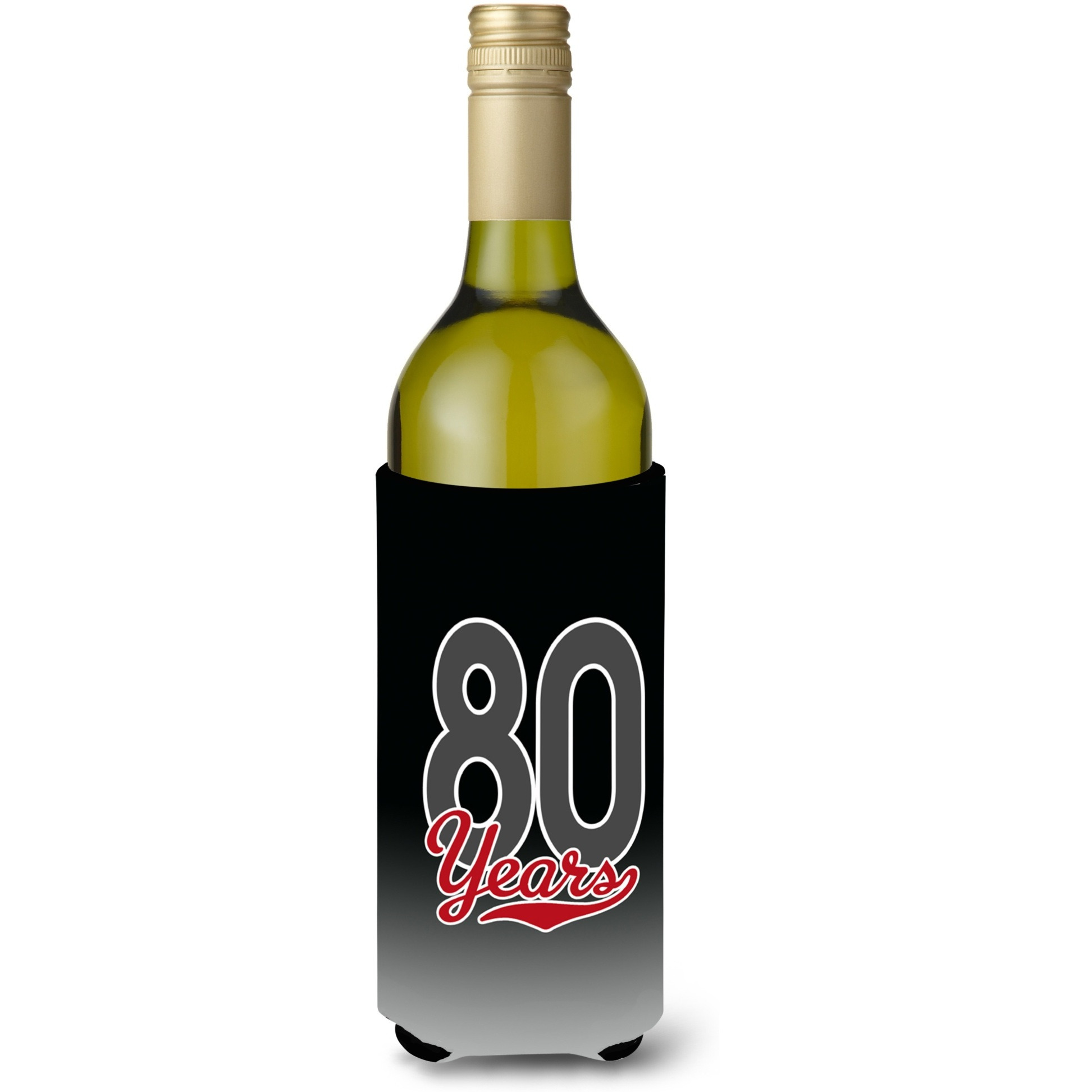 80 Years Wine Bottle Beverage Insulator Hugger CJ1090LITERK