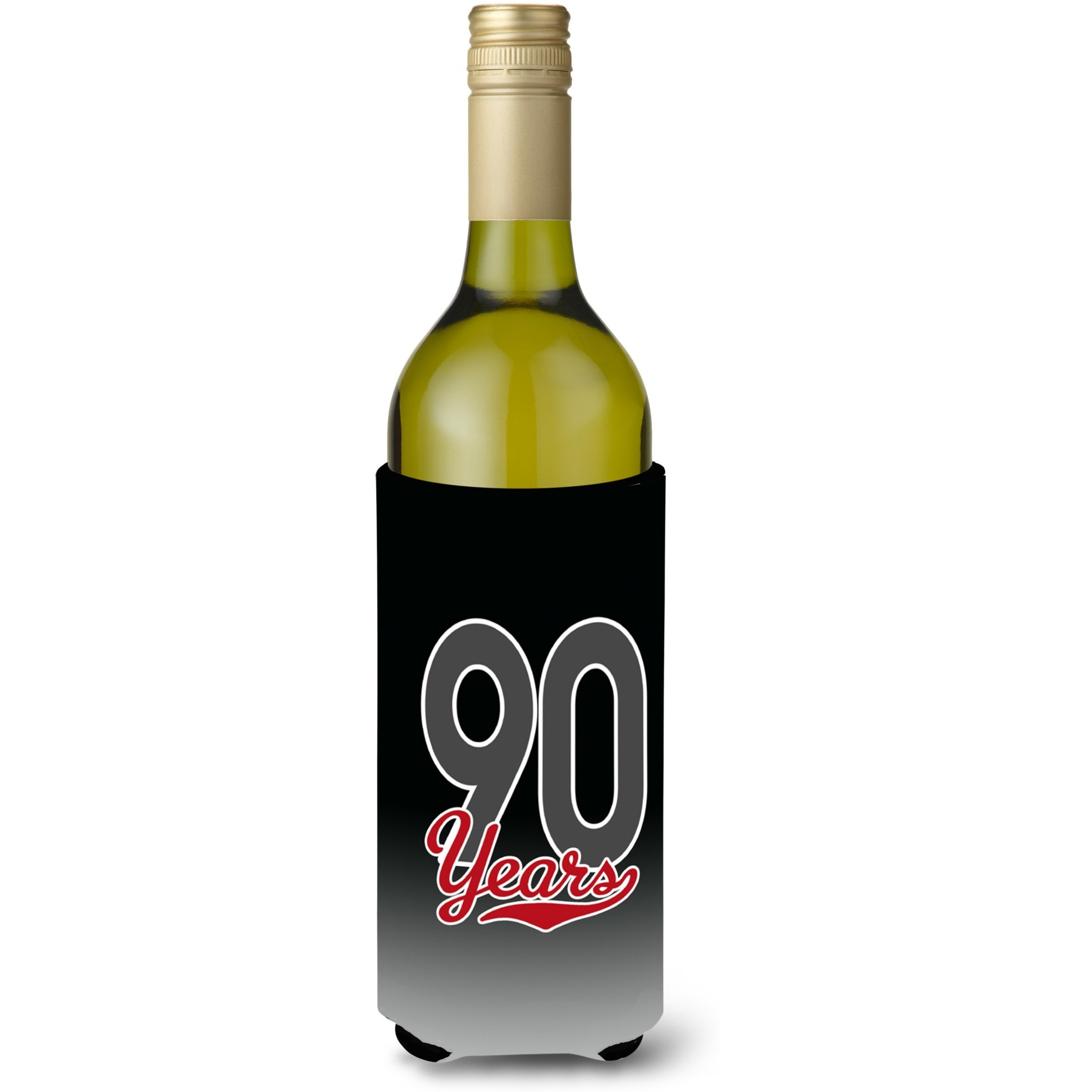 90 Years Wine Bottle Beverage Insulator Hugger CJ1091LITERK