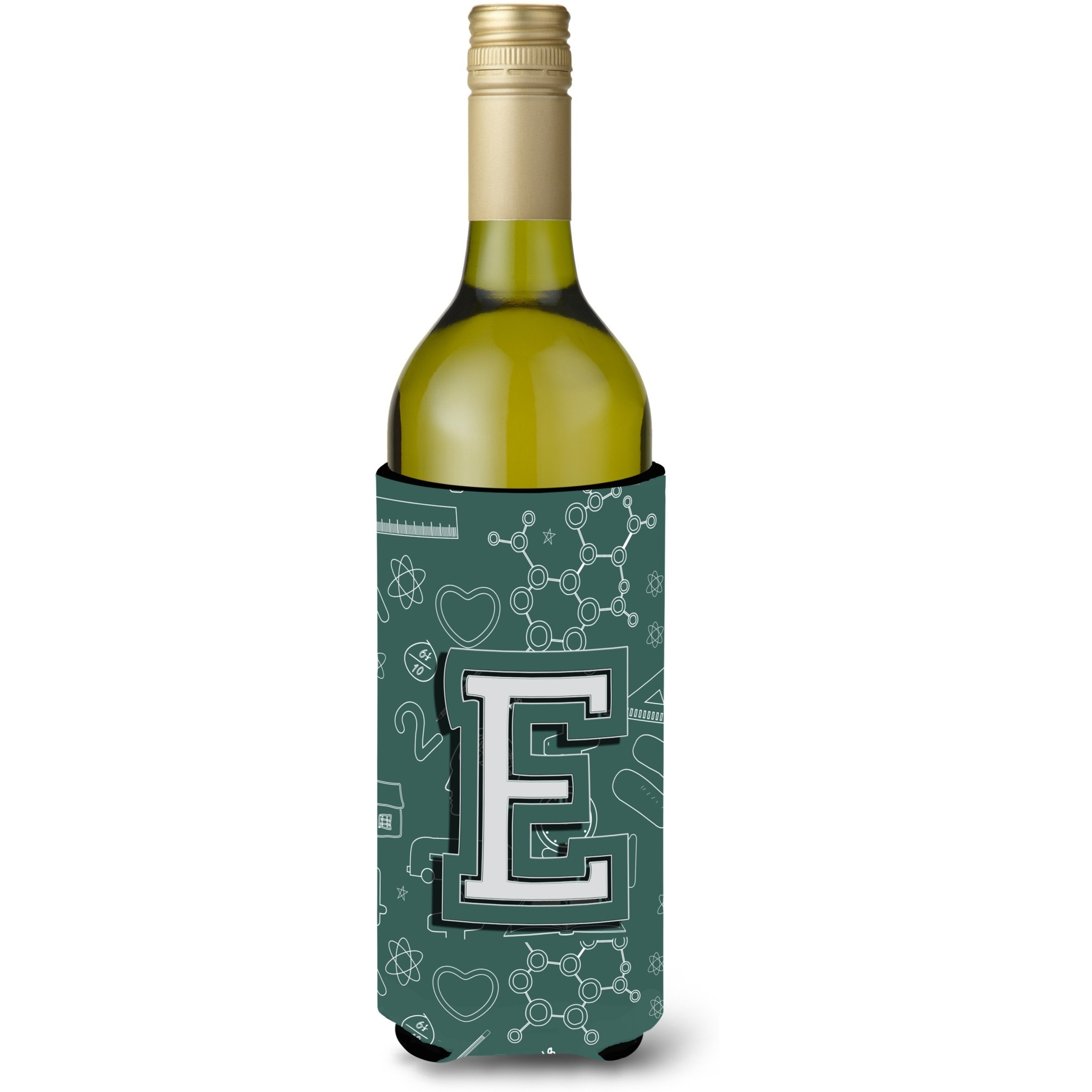 Letter E Back to School Initial Wine Bottle Beverage Insulator Hugger CJ2010-ELITERK