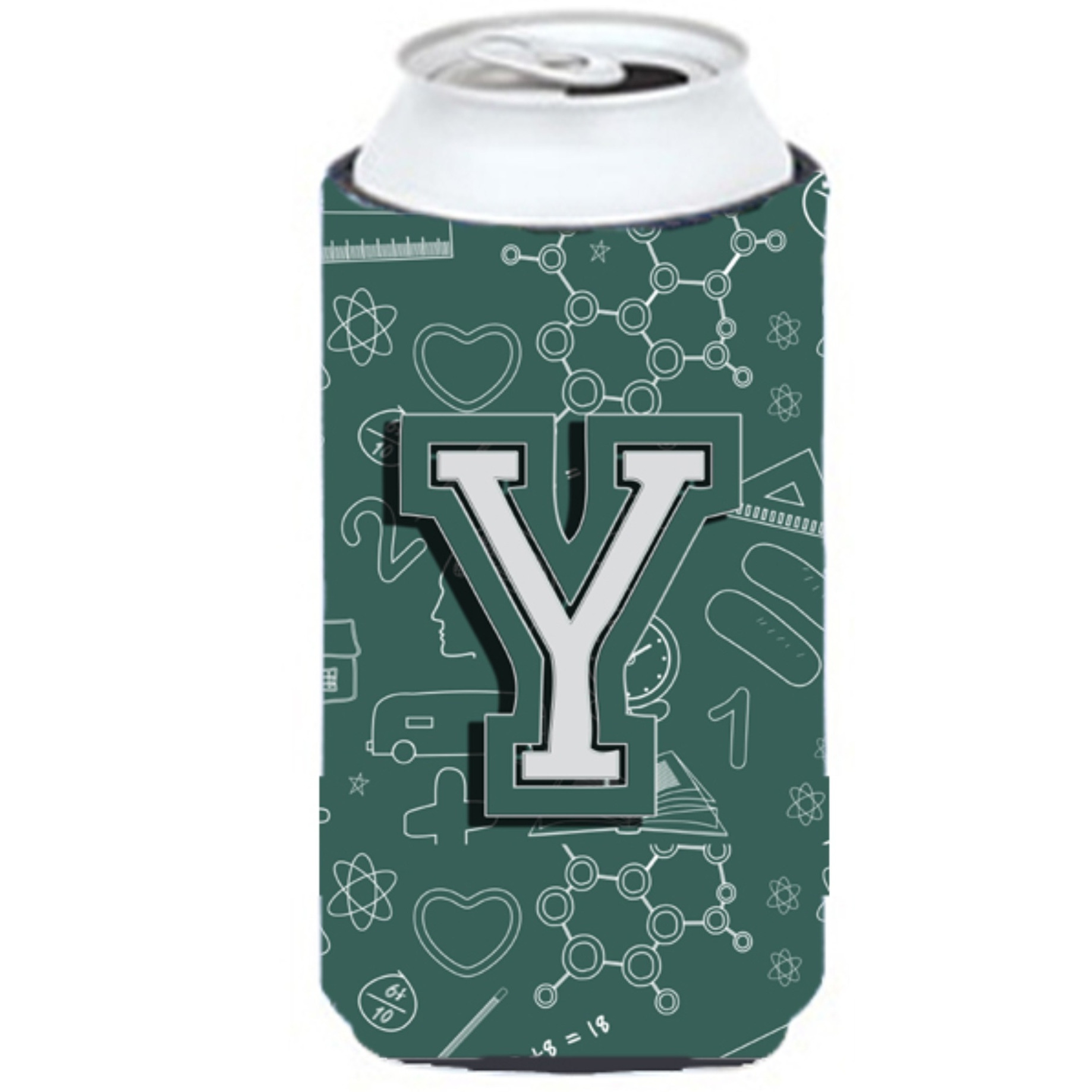 Letter Y Back to School Initial Tall Boy Beverage Insulator Hugger CJ2010-YTBC