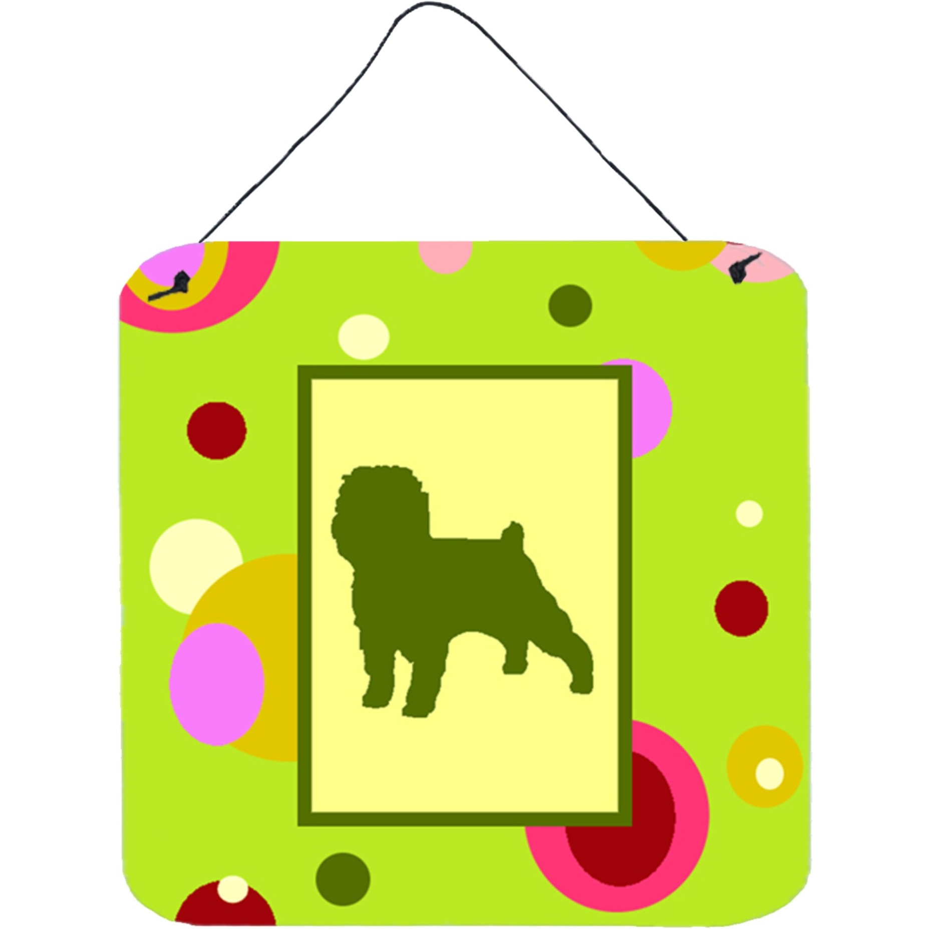 &quotCaroline's Treasures CK1001DS66 Affenpinscher Aluminum Metal Wall or Door Hanging Prints, 6 x 6"", Multicolor"