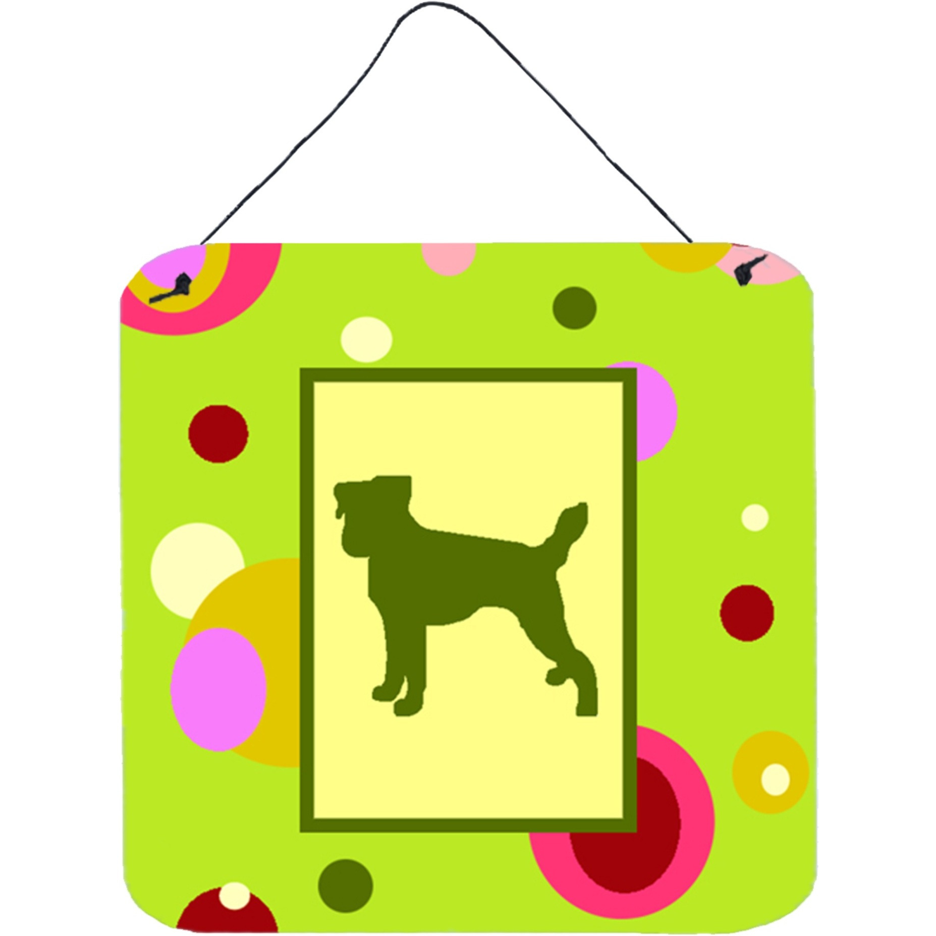 &quotCaroline's Treasures CK1041DS66 Jack Russell Terrier Aluminum Metal Wall or Door Hanging Prints, 6 x 6"", Multicolor"