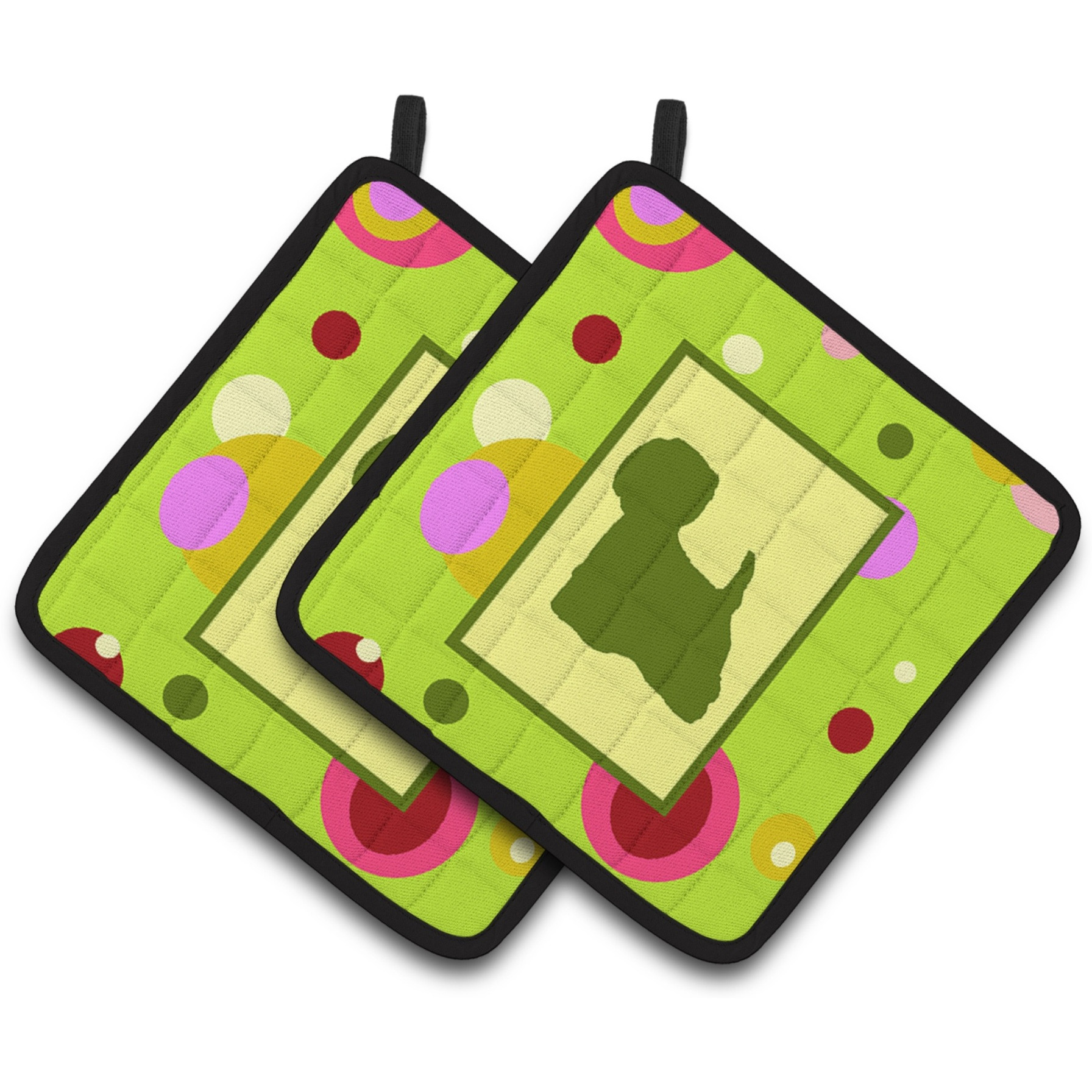&quotCaroline's Treasures Westie Pair of Pot Holders CK1065PTHD, 7.5HX7.5W, Multicolor"
