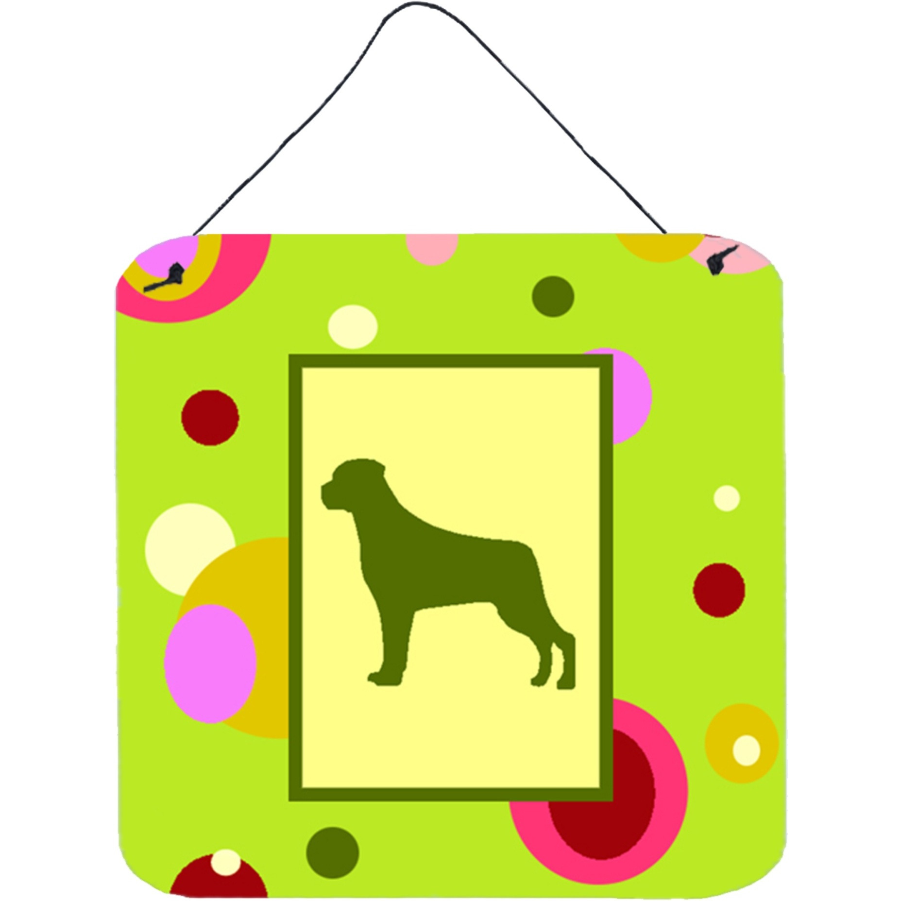 &quotCaroline's Treasures CK1091DS66 Rottweiler Aluminum Metal Wall or Door Hanging Prints, 6 x 6"", Multicolor"