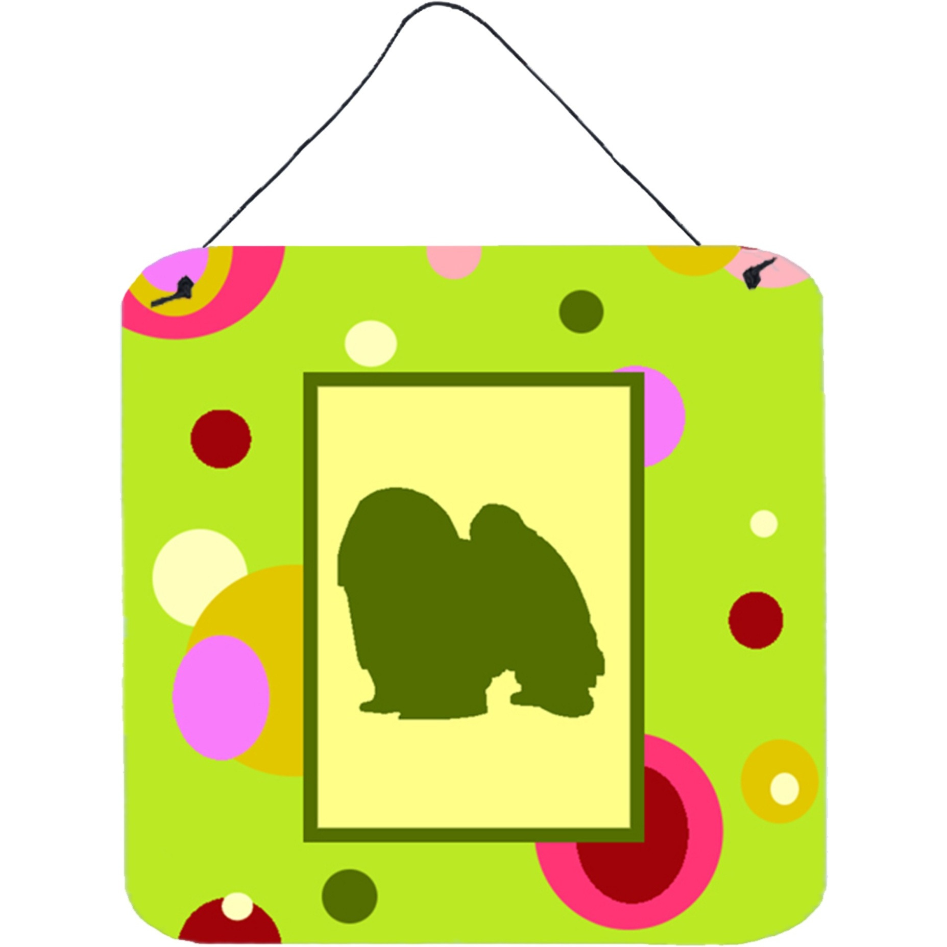 &quotCaroline's Treasures CK1103DS66 Japanese Chin Aluminum Metal Wall or Door Hanging Prints, 6 x 6"", Multicolor"