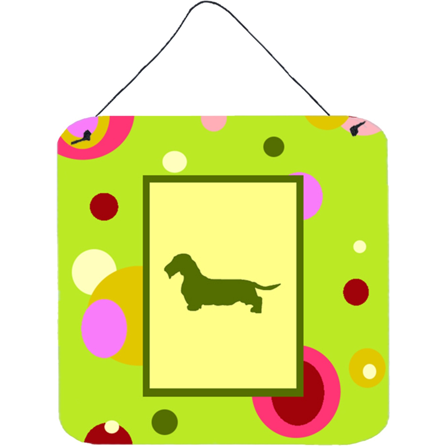 &quotCaroline's Treasures CK1133DS66 Dachshund Aluminum Metal Wall or Door Hanging Prints, 6 x 6"", Multicolor"