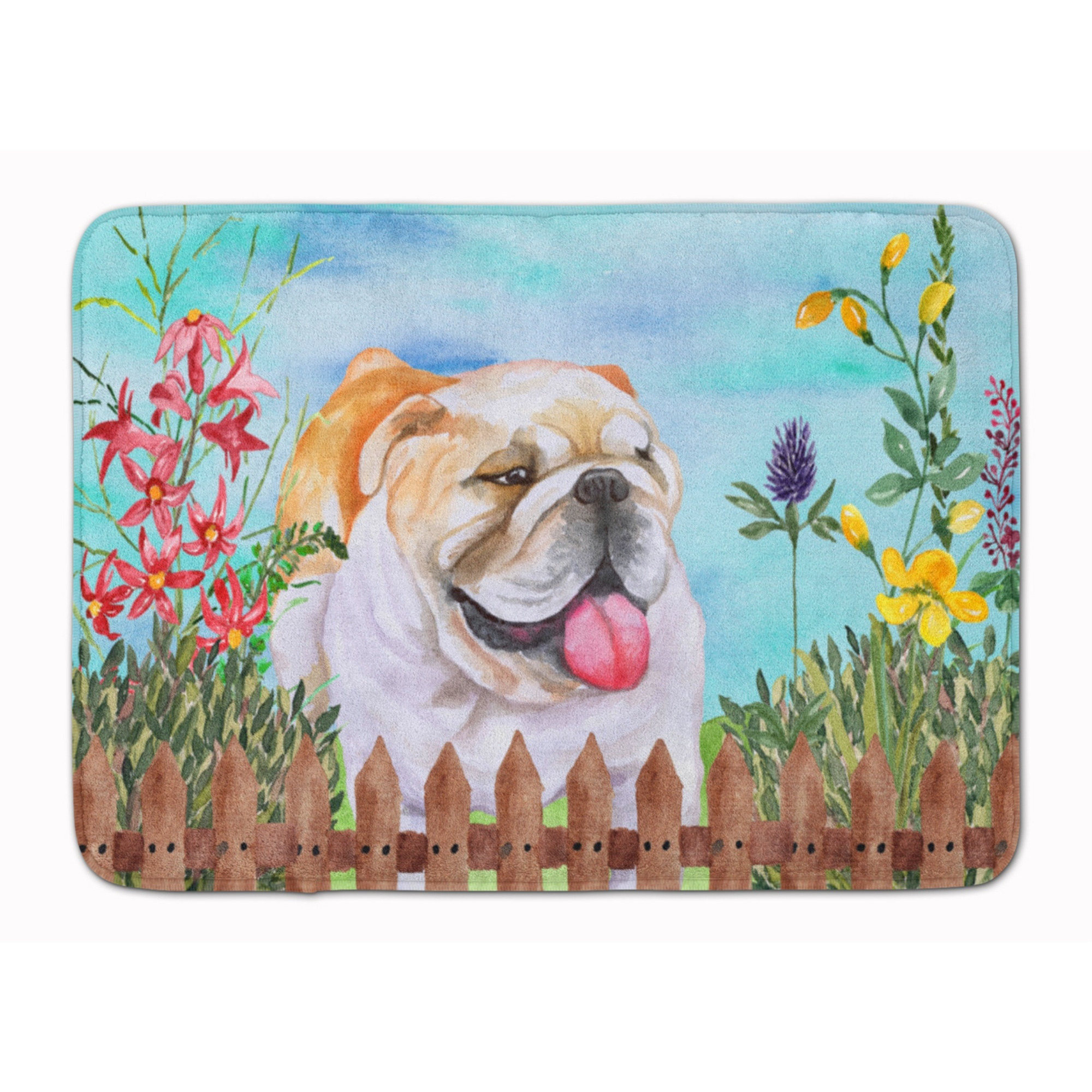 &quotCaroline's Treasures English Bulldog Spring Floor Mat, 19"" x 27"", Multicolor"