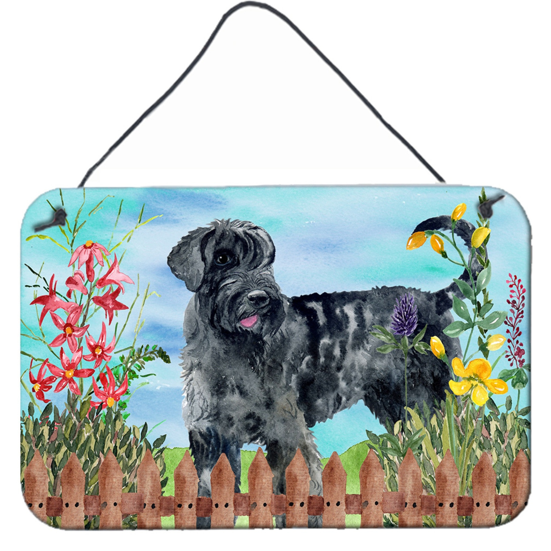 &quotCaroline's Treasures Giant Schnauzer Spring Metal Print, 8"" x 12"""