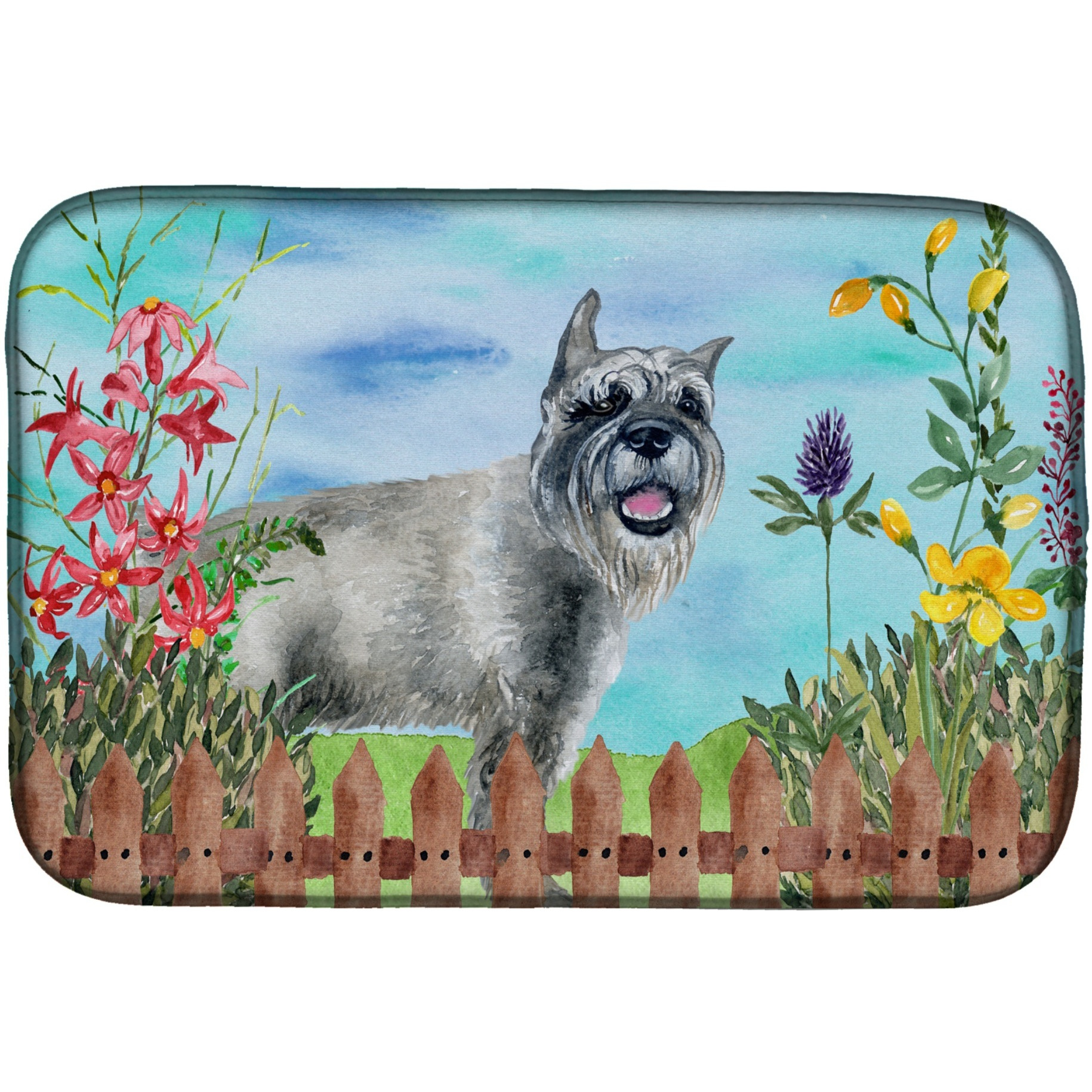 &quotCaroline's Treasures CK1224DDM Dish Drying Mat, 14 x 21, Spring"