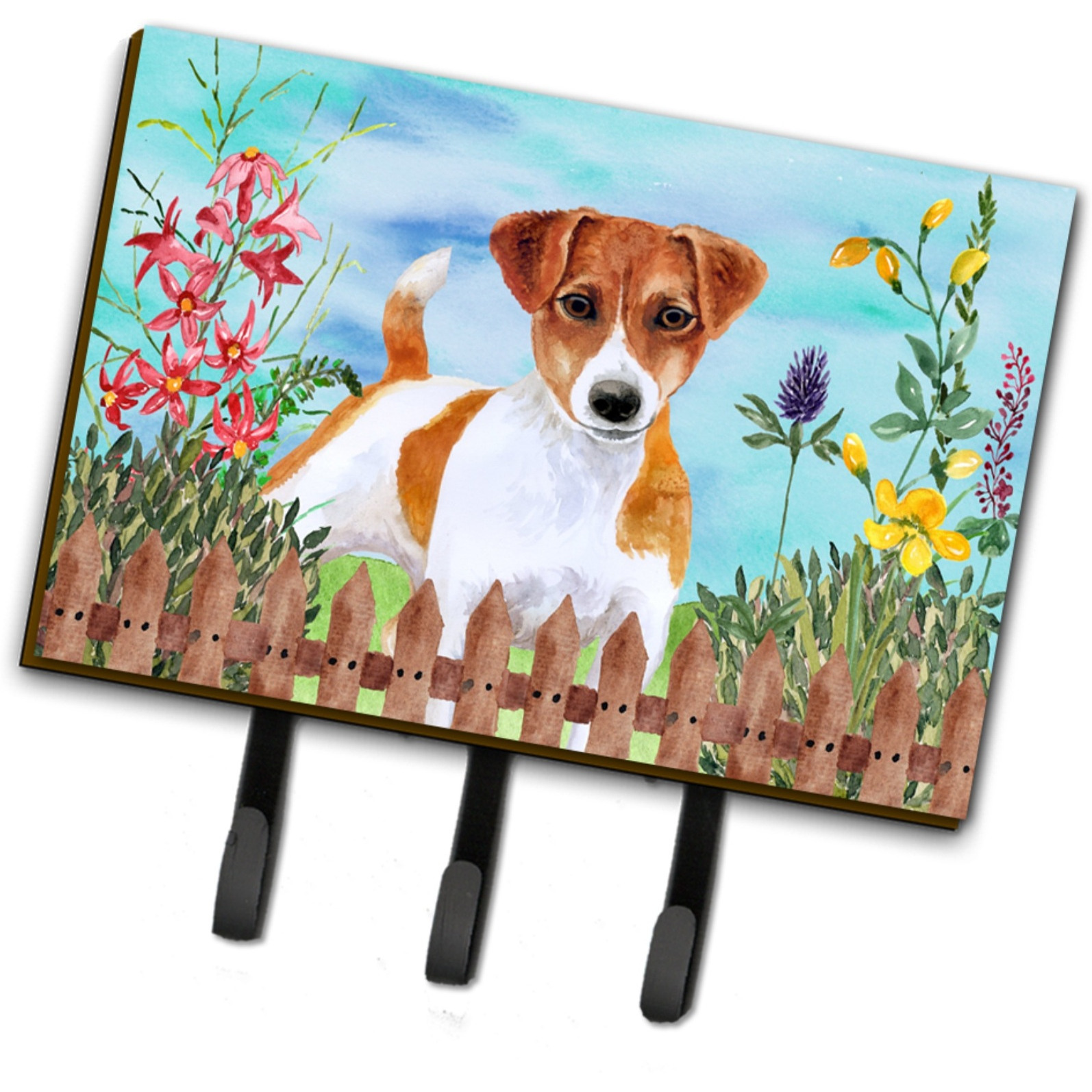 &quotCaroline's Treasures Jack Russell Terrier Spring Wall Hook, Triple"