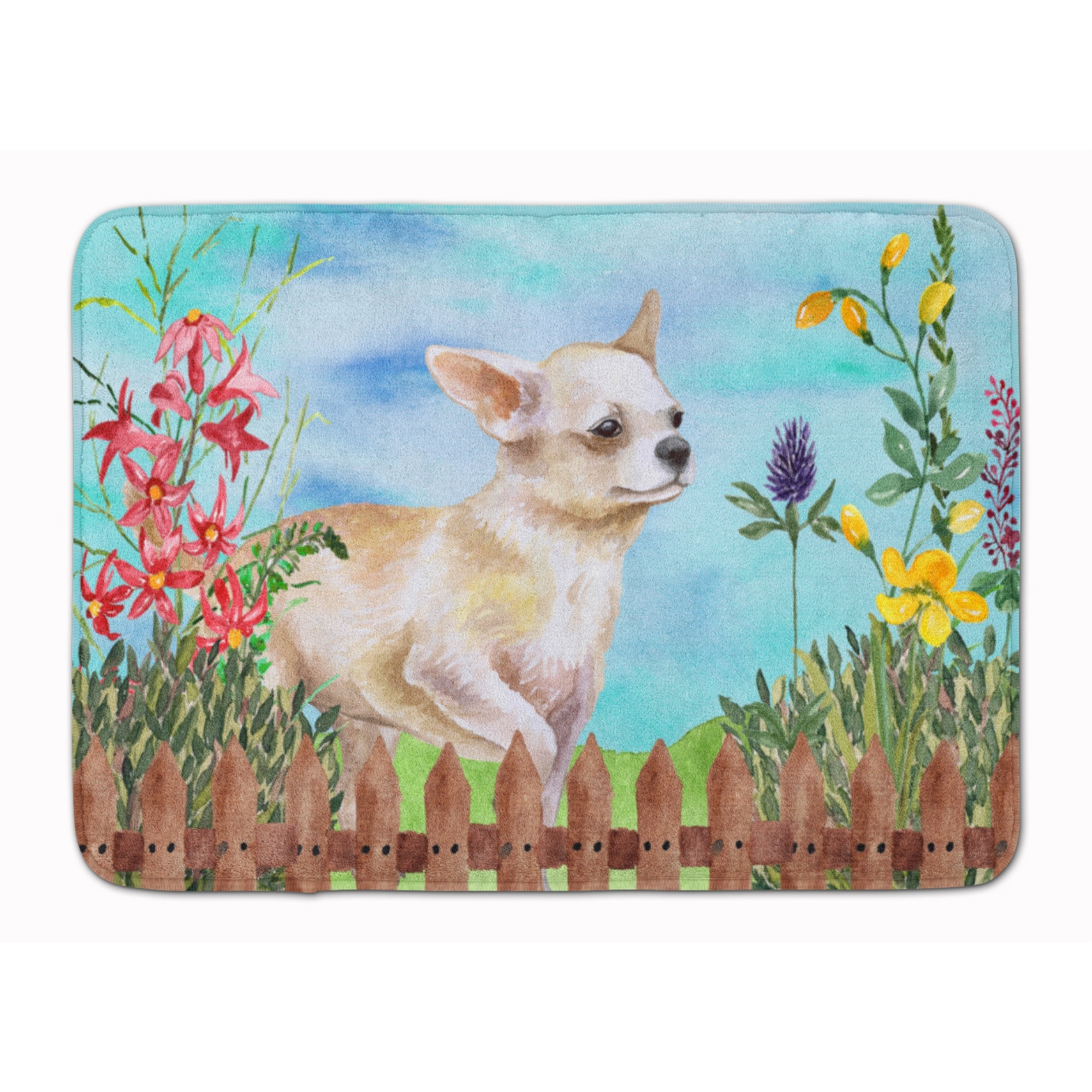 &quotCaroline's Treasures Chihuahua Leg up Spring Floor Mat, 19"" x 27"", Multicolor"
