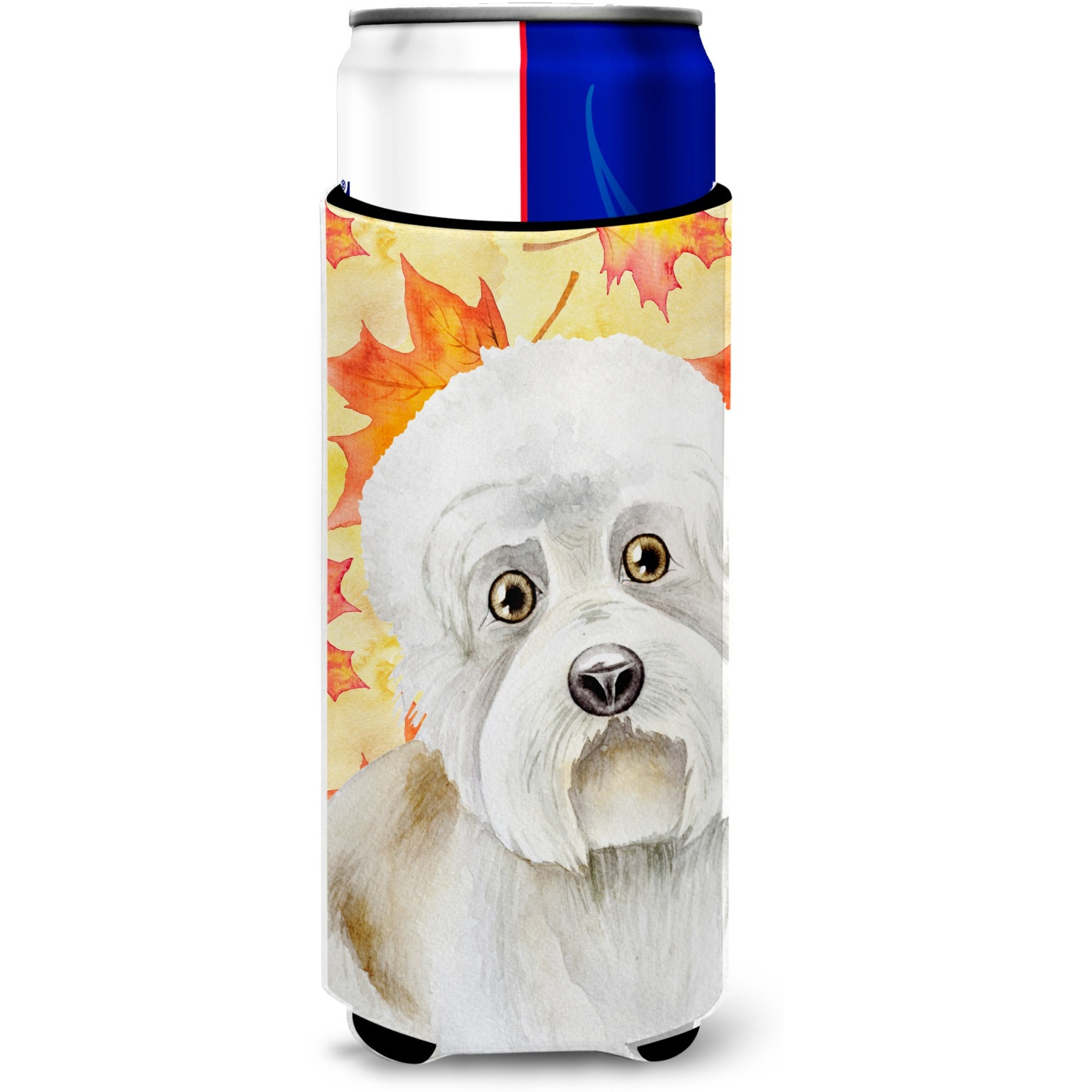 &quotCaroline's Treasures Dandie Dinmont Fall Decorative Can Hugger, Slim, Multicolor"