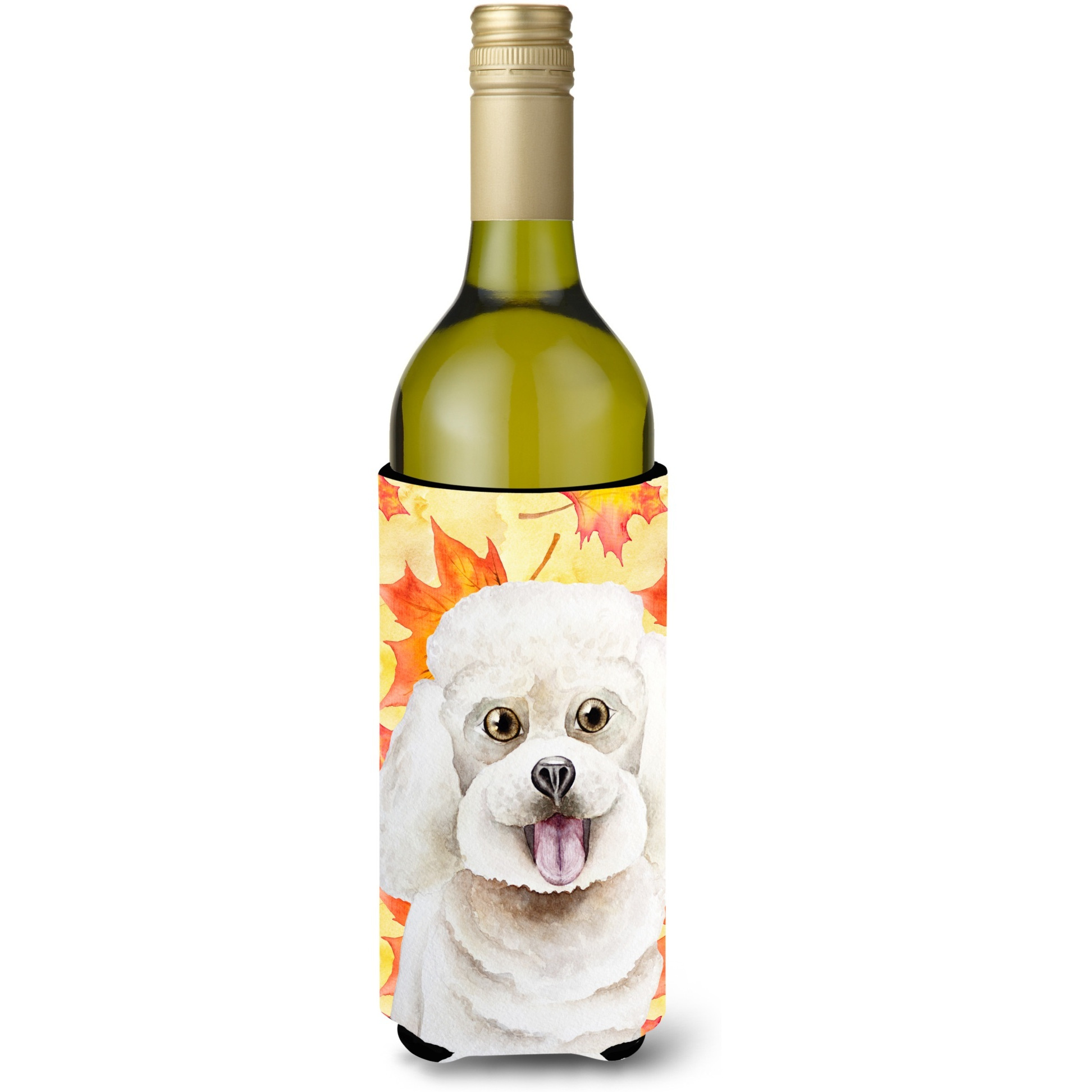 &quotCaroline's Treasures Bichon Frise Fall Decorative Bottle Hugger, 750ml, Multicolor"