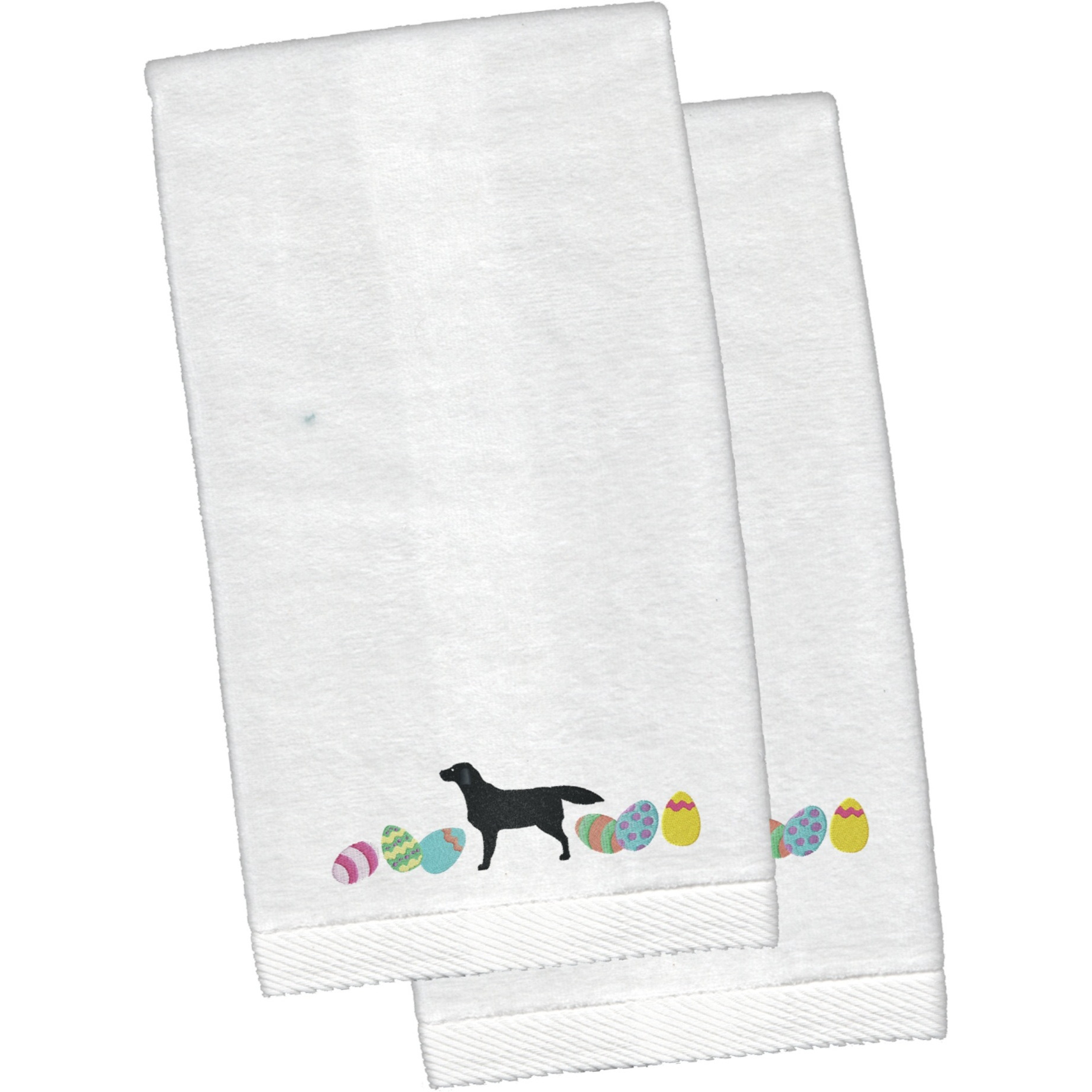 &quotCaroline's Treasures Black Labrador Retriever Easter Hand Towels, 26hx16w, Multicolor"
