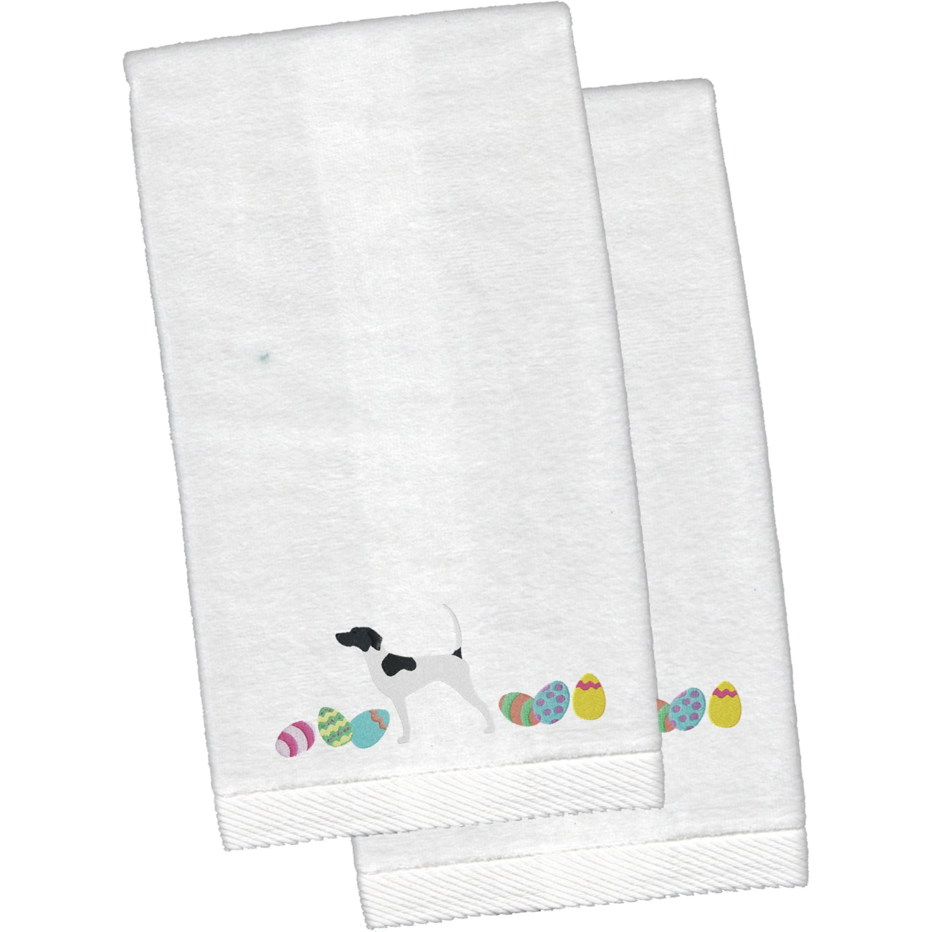 &quotCaroline's Treasures English Pointer Easter Emboidered Hand Towels, 26hx16w, Multicolor"