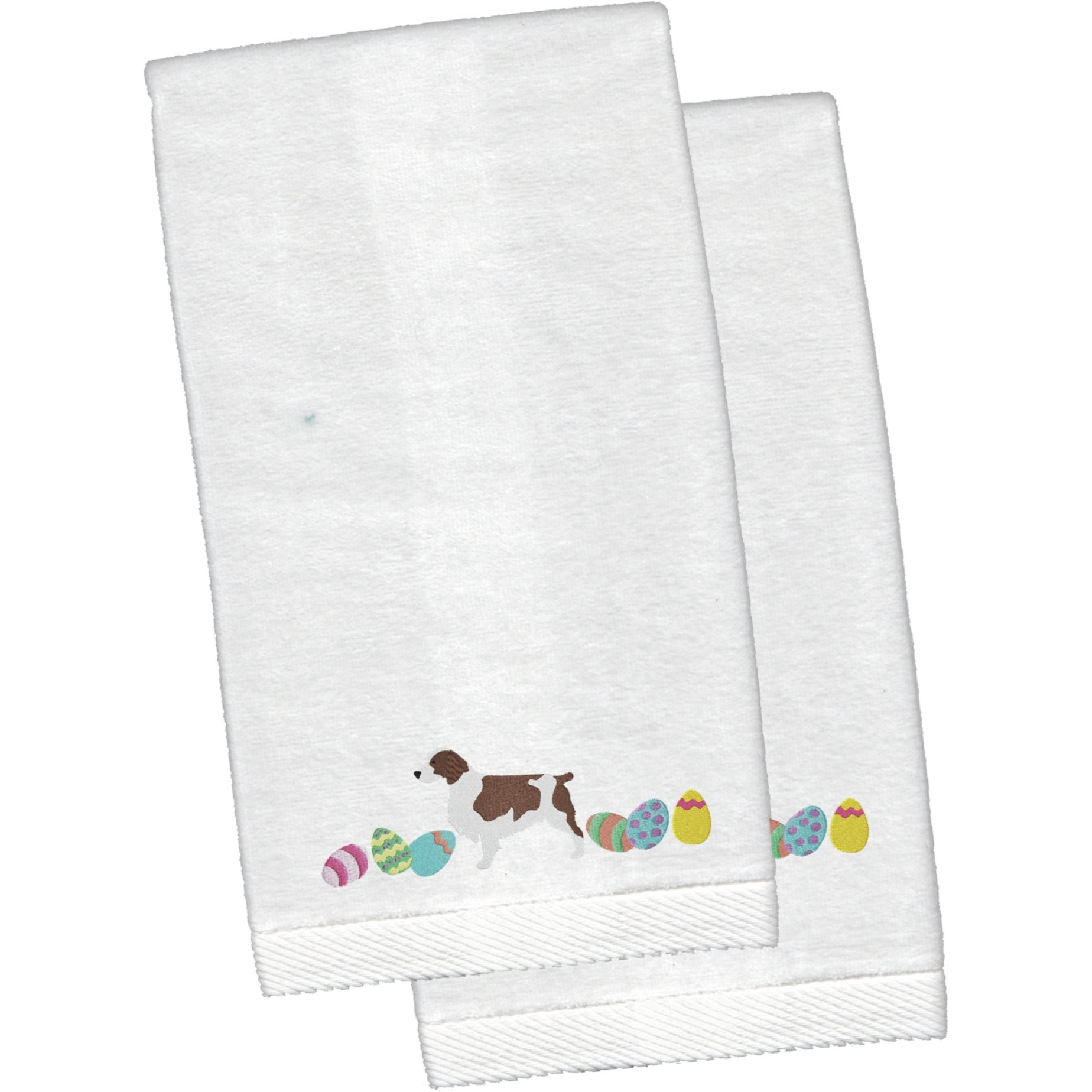 &quotCaroline's Treasures Welsh Springer Spaniel Easter Hand Towels, 26hx16w, Multicolor"