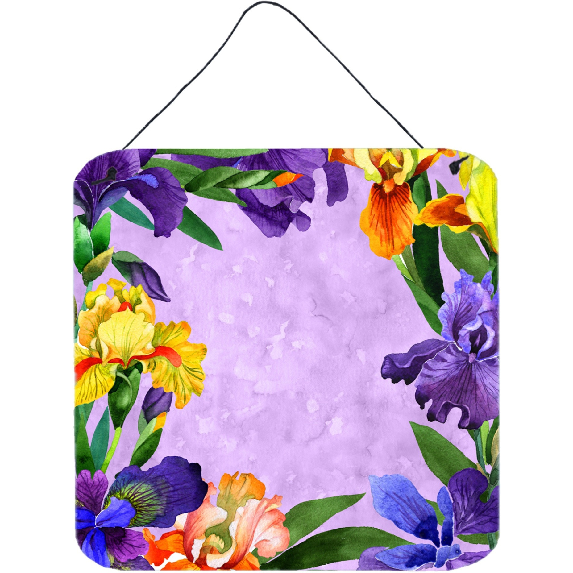 &quotCaroline's Treasures Irises Door Hanging Prints wall-decor, Multicolor"