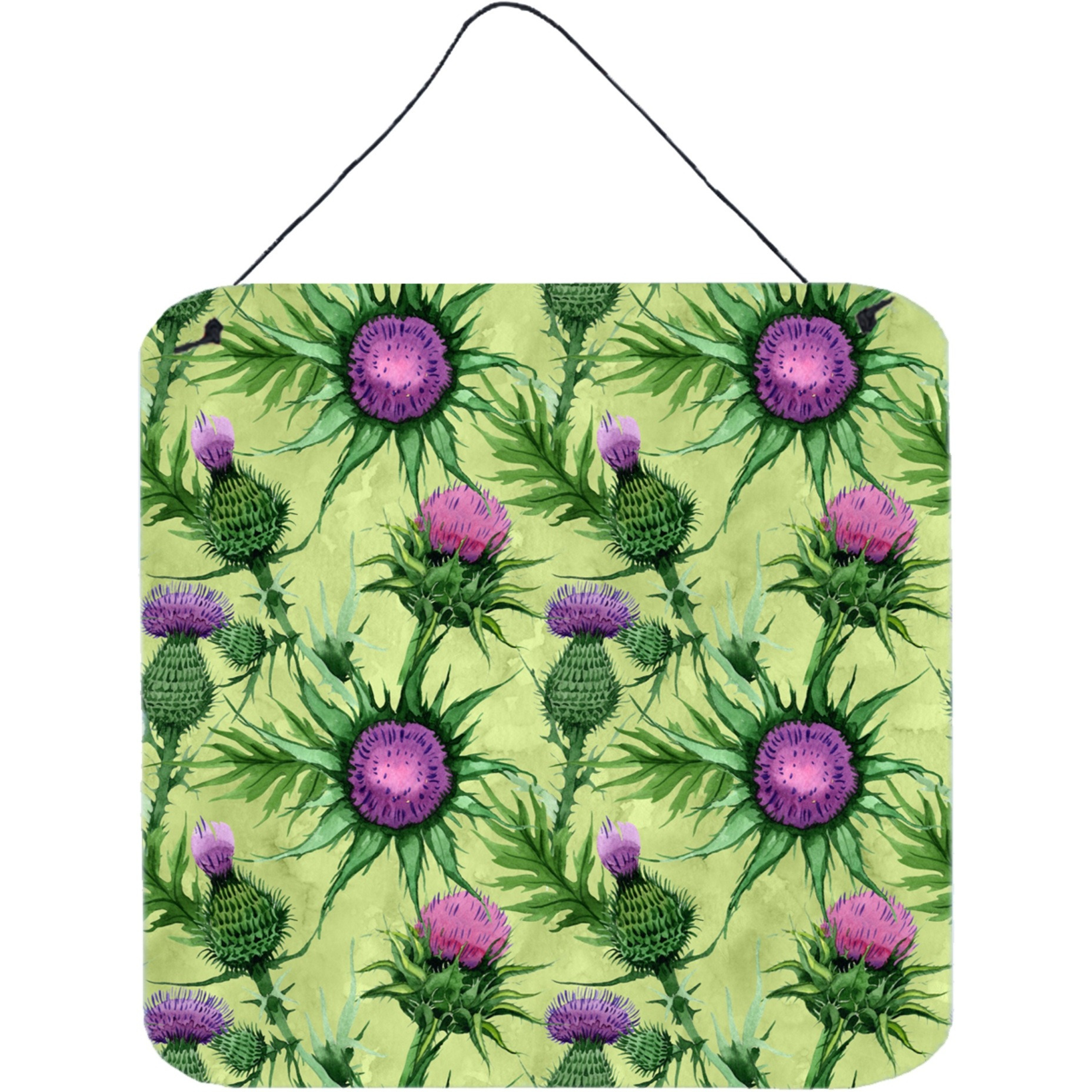 &quotCaroline's Treasures Thistle Door Hanging Prints wall-decor, Multicolor"
