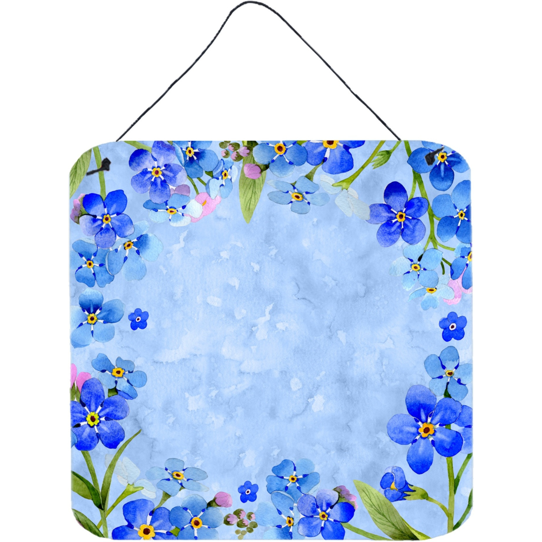 &quotCaroline's Treasures Myosotis Flowers Door Hanging Prints wall-decor, Multicolor"
