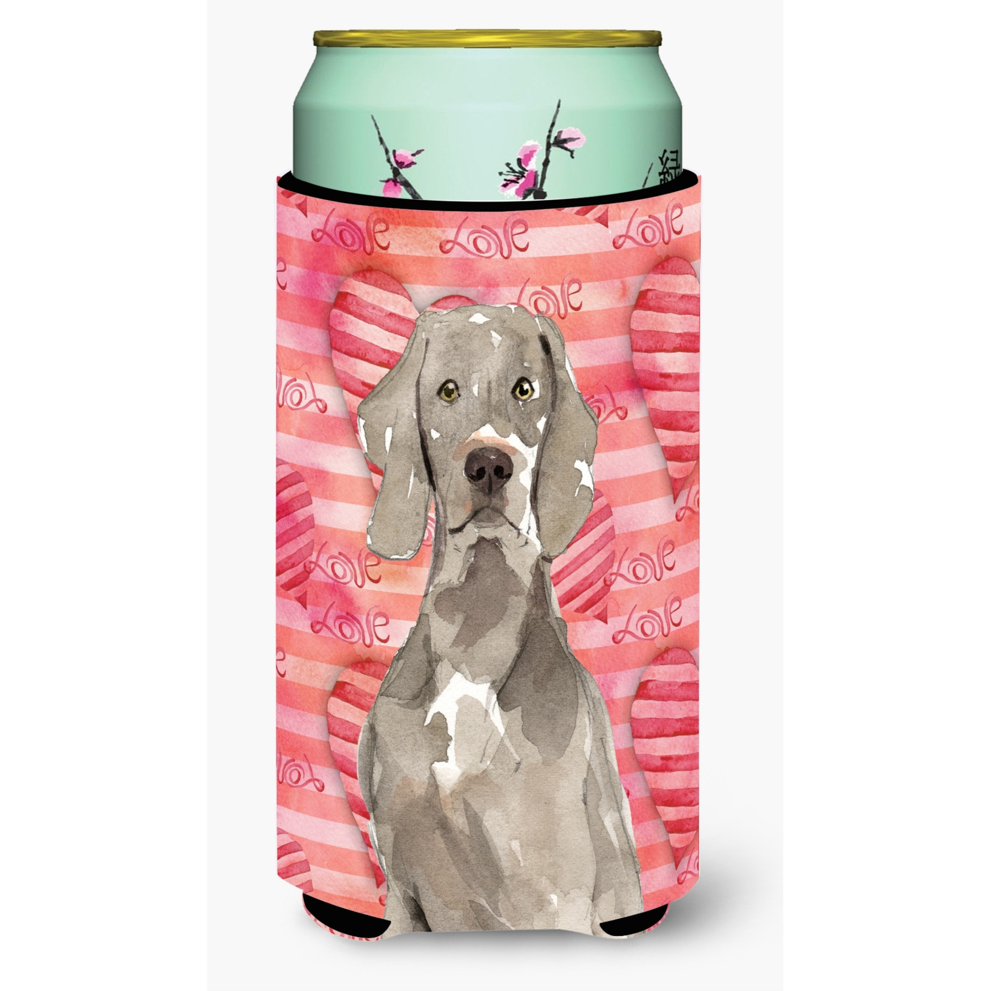 &quotCaroline's Treasures CK1748TBC Love a Weimaraner Tall Boy Insulator Hugger cold-beverage-koozies, Multicolor"