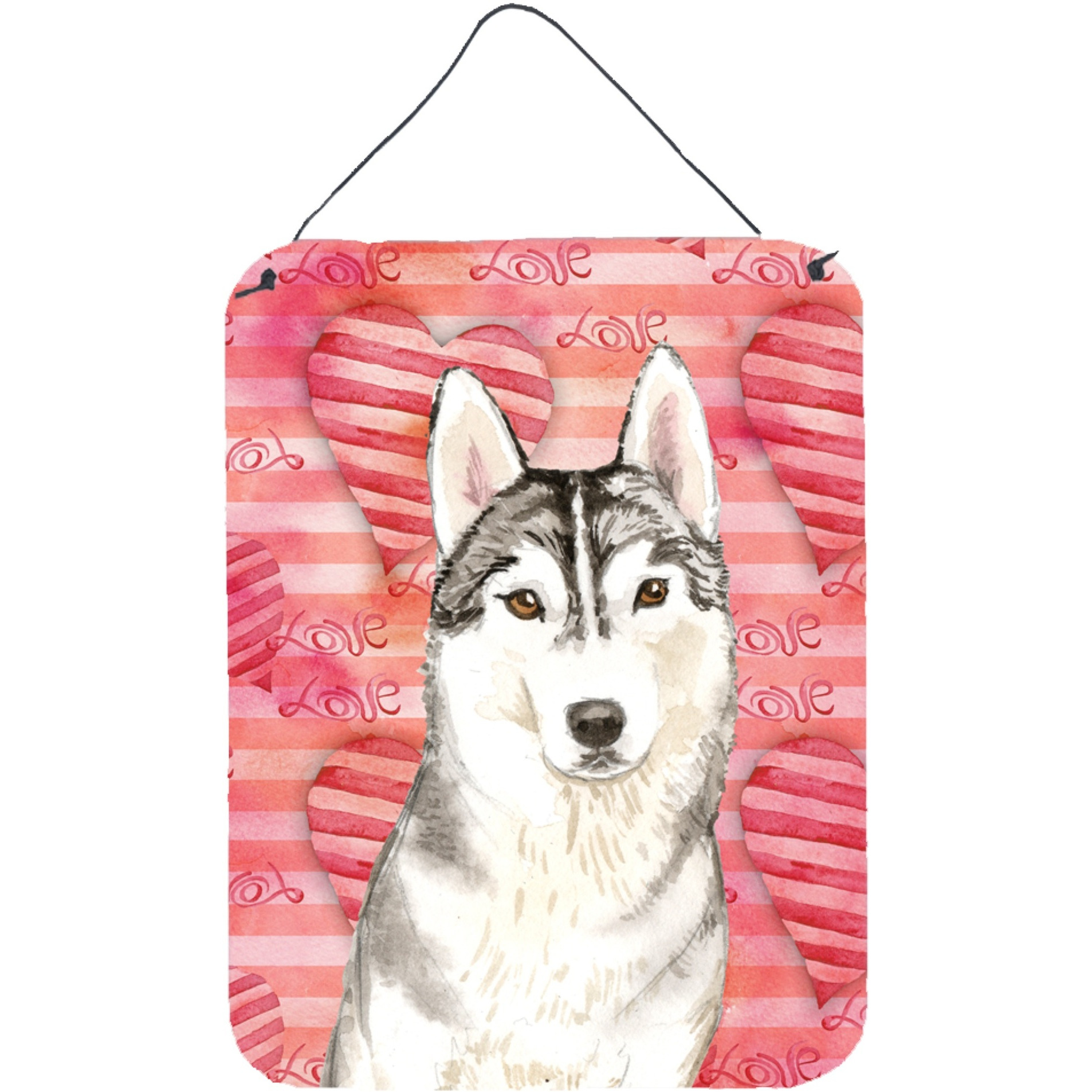 &quotCaroline's Treasures Love a Siberian Husky Door Hanging Prints wall-decor, Multicolor"