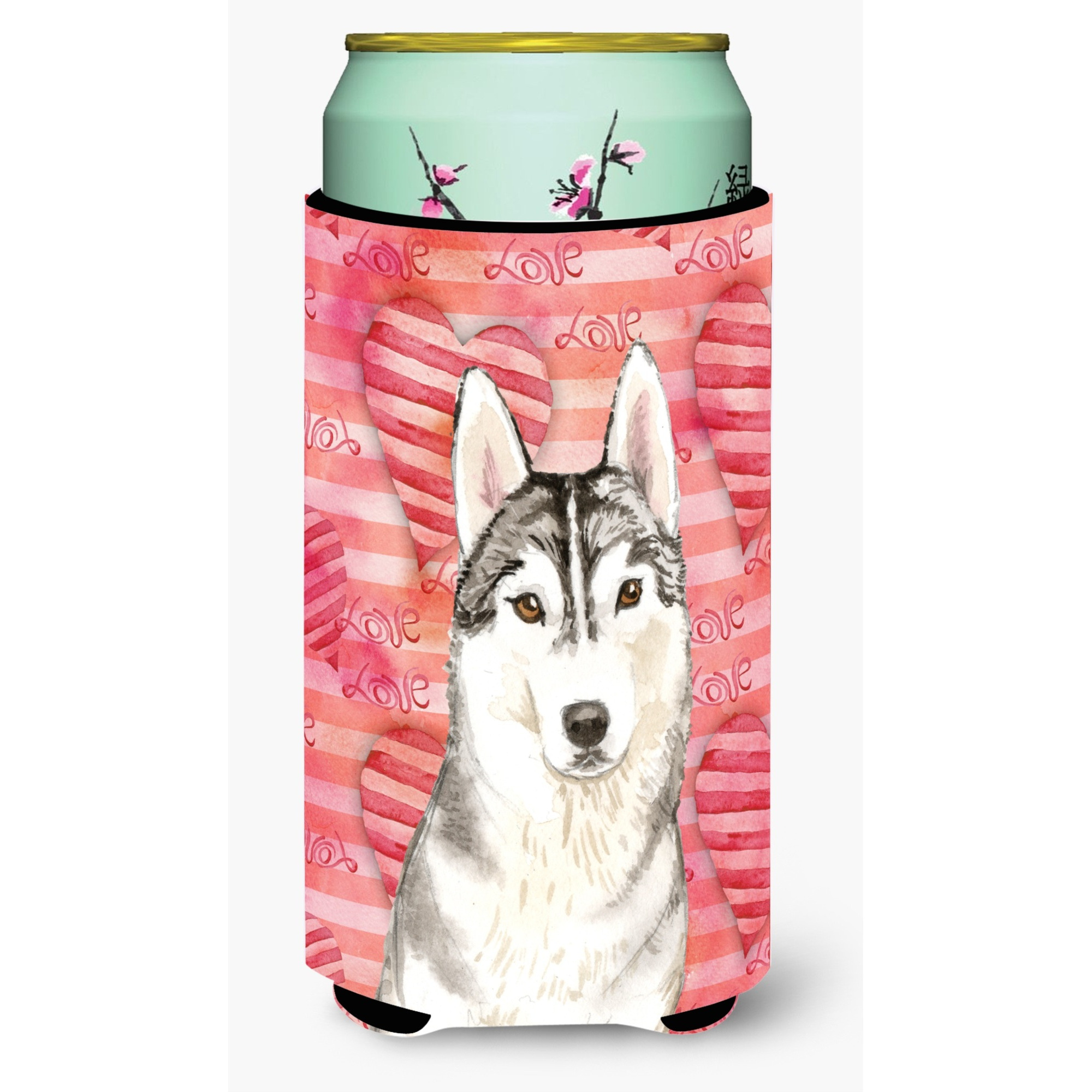 &quotCaroline's Treasures CK1750TBC Love a Siberian Husky Tall Boy Hugger cold-beverage-koozies, Multicolor"