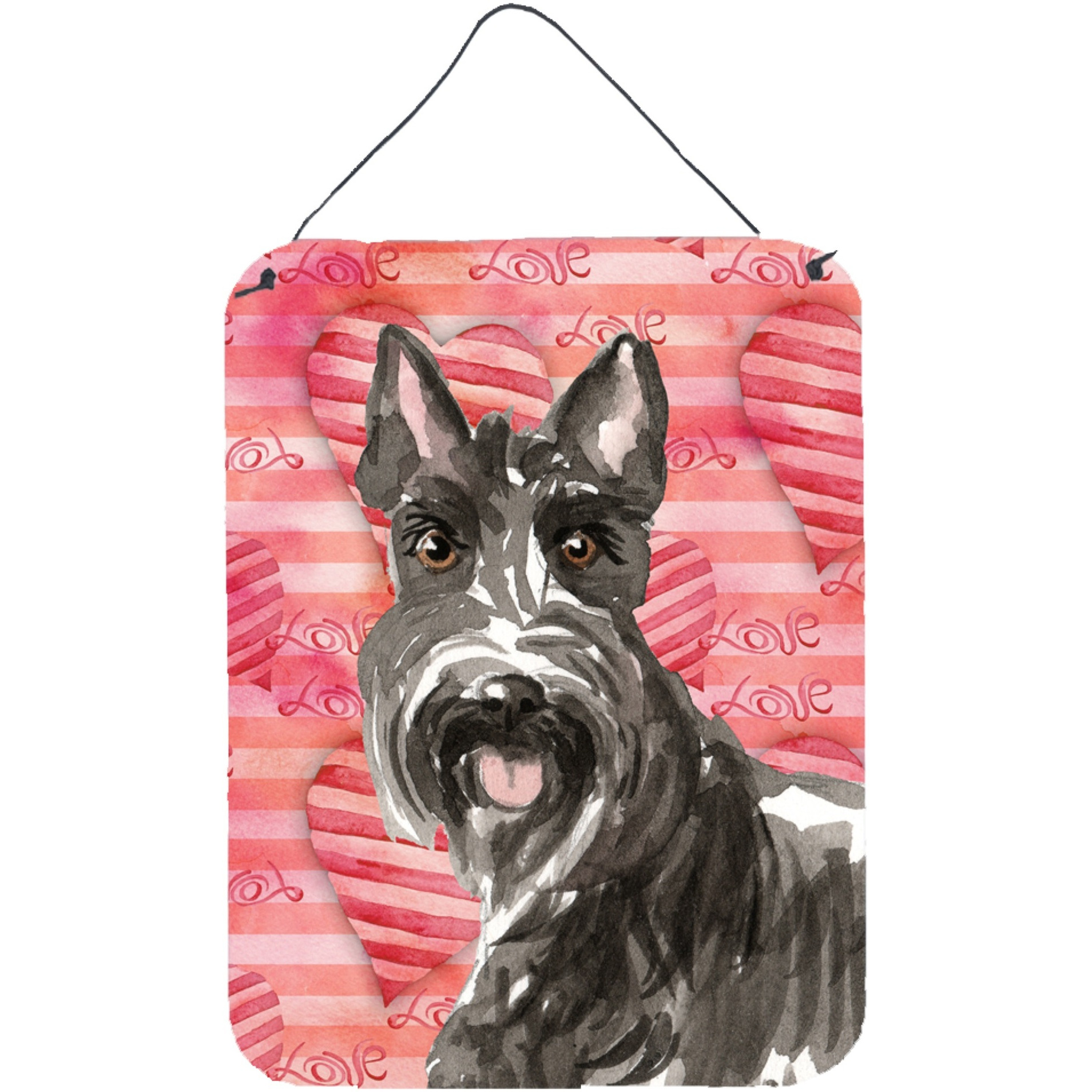 &quotCaroline's Treasures Love a Scottish Terrier Door Hanging Prints wall-decor, Multicolor"