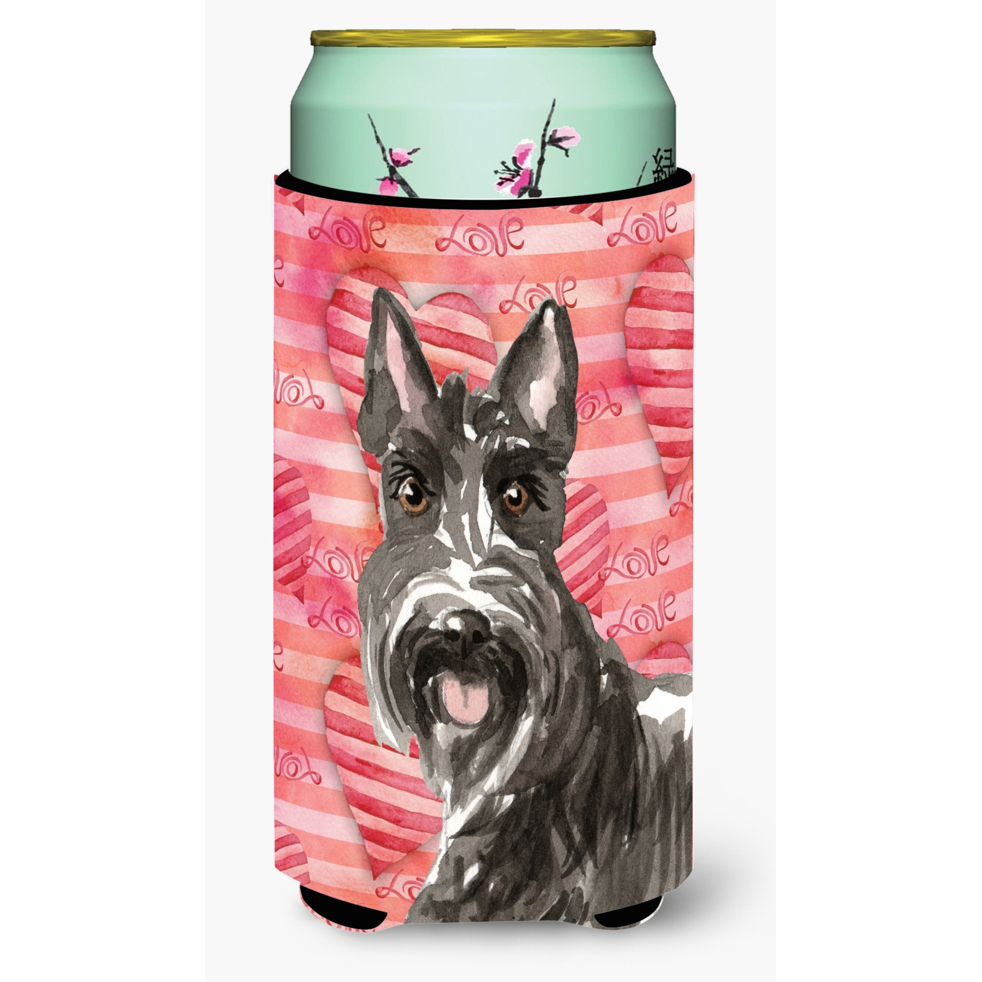 &quotCaroline's Treasures CK1754TBC Love a Scottish Terrier Tall Boy Hugger cold-beverage-koozies, Multicolor"