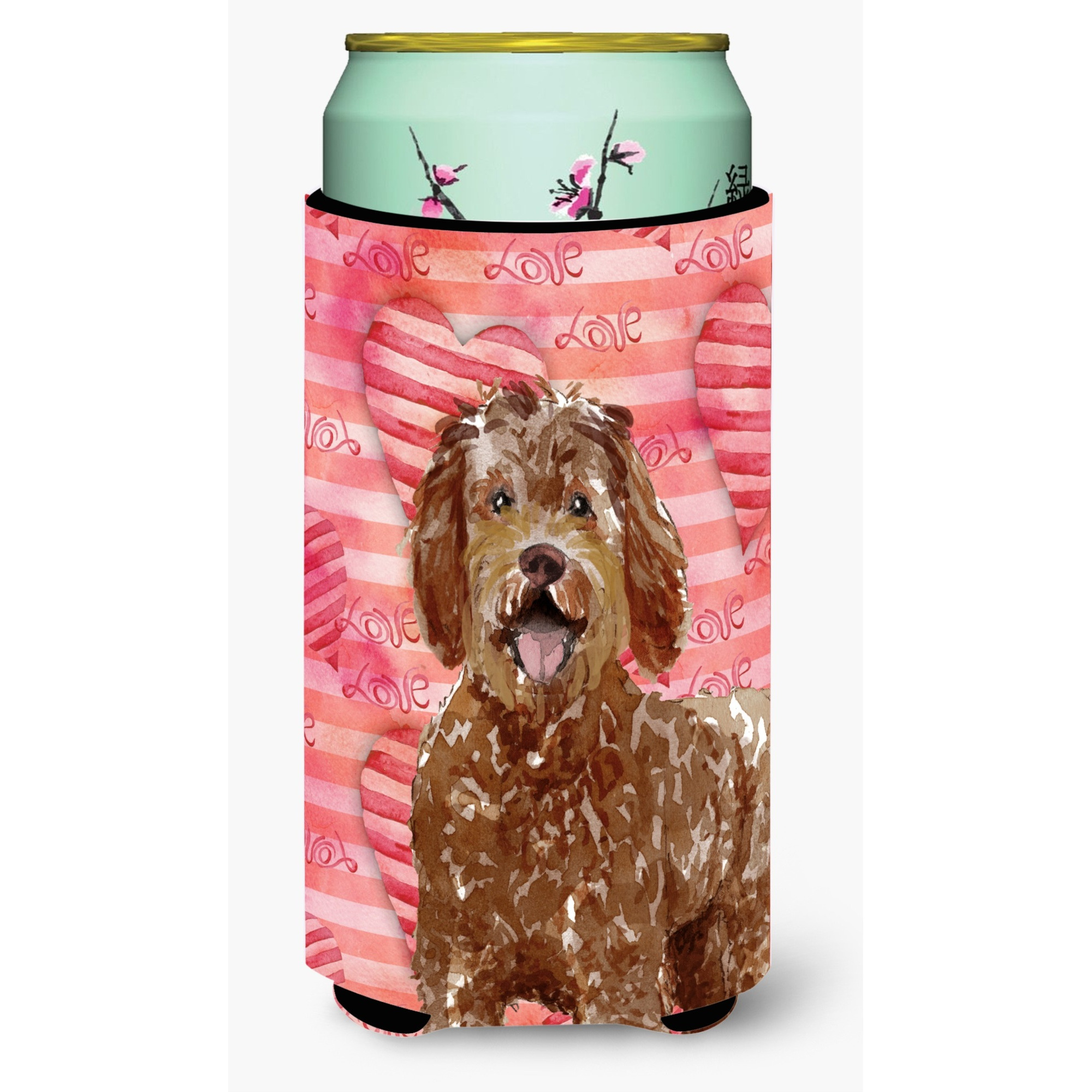 &quotCaroline's Treasures CK1763TBC Love a Labradoodle Tall Boy Insulator Hugger cold-beverage-koozies, Multicolor"