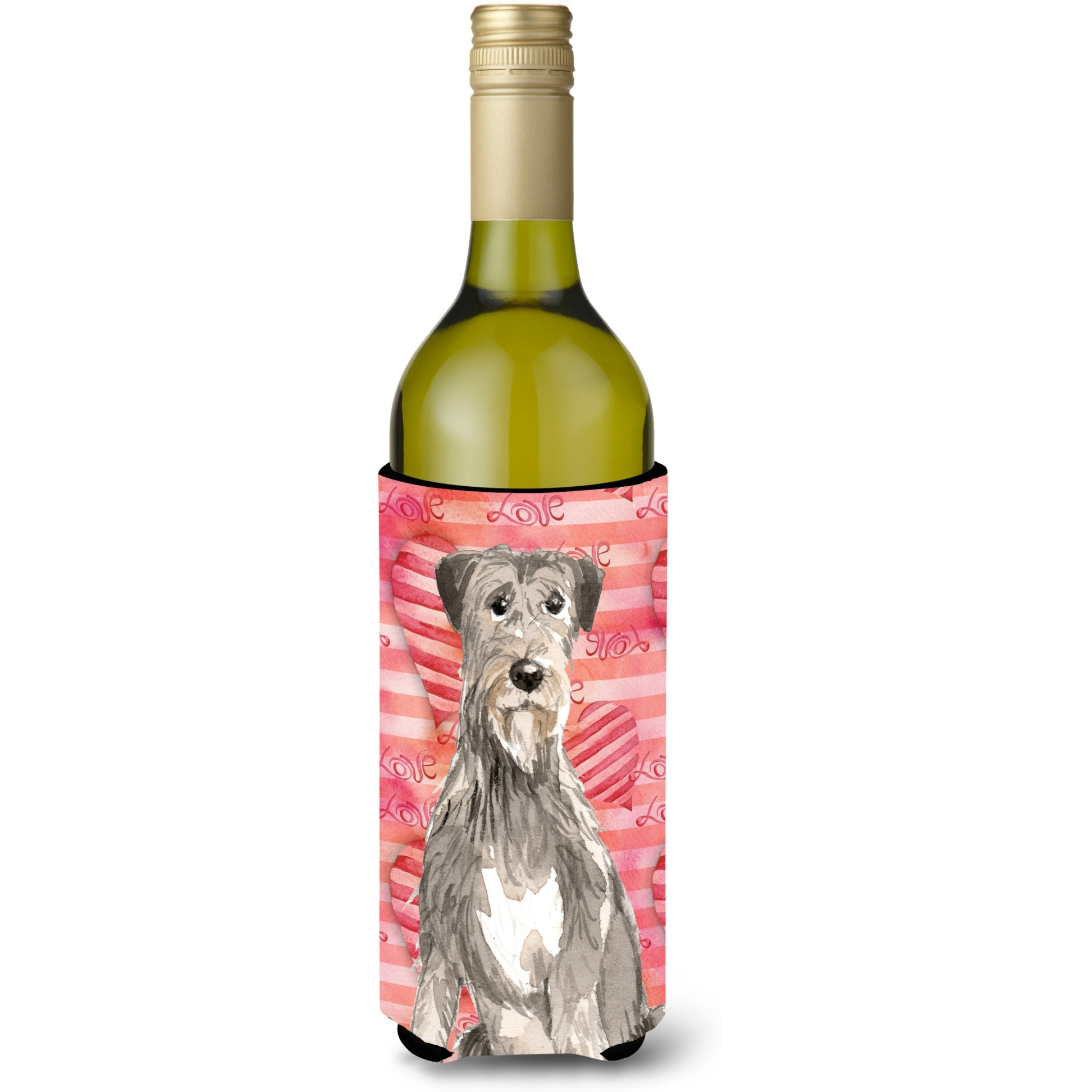 &quotCaroline's Treasures CK1765LITERK Love a Irish Wolfhound Wine Bottle Hugger cold-beverage-koozies, 750 ml, Multicolor"