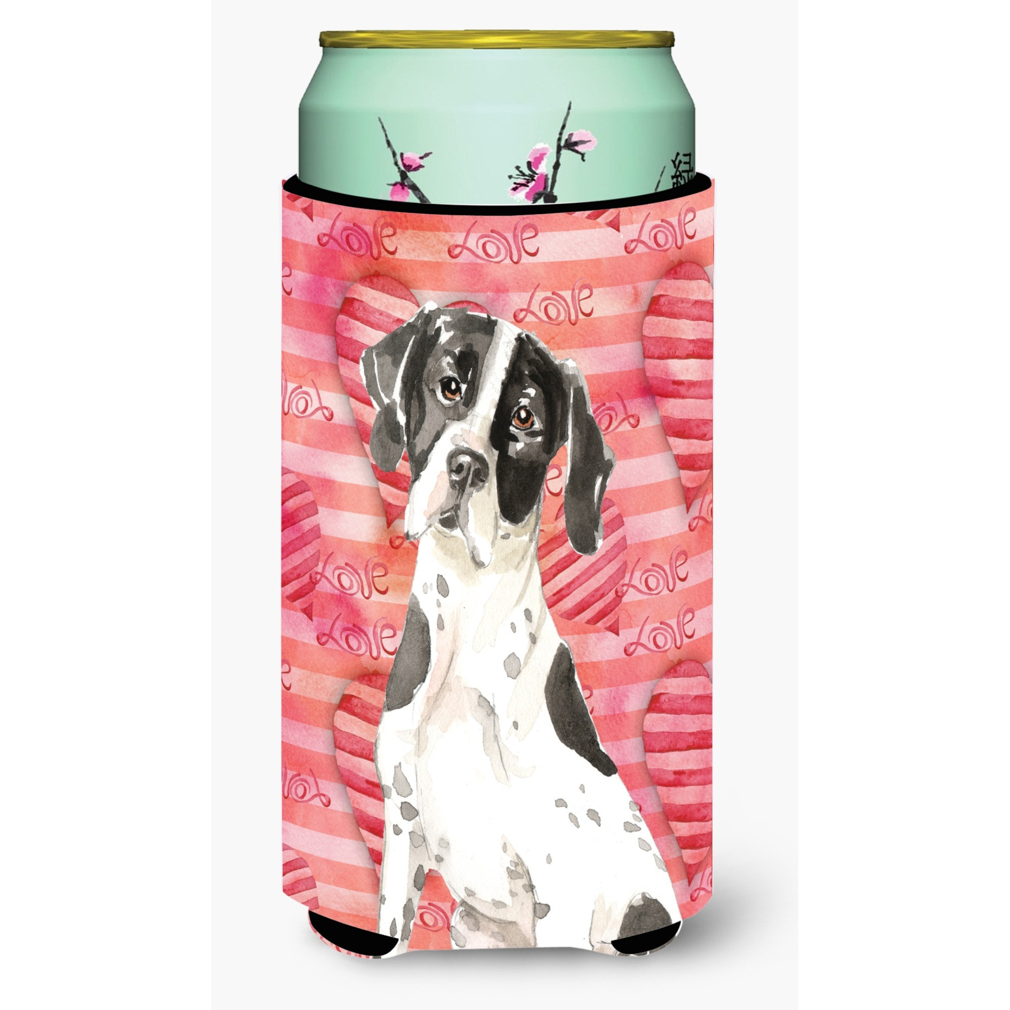&quotCaroline's Treasures CK1769TBC Love a English Pointer Tall Boy Hugger cold-beverage-koozies, Multicolor"