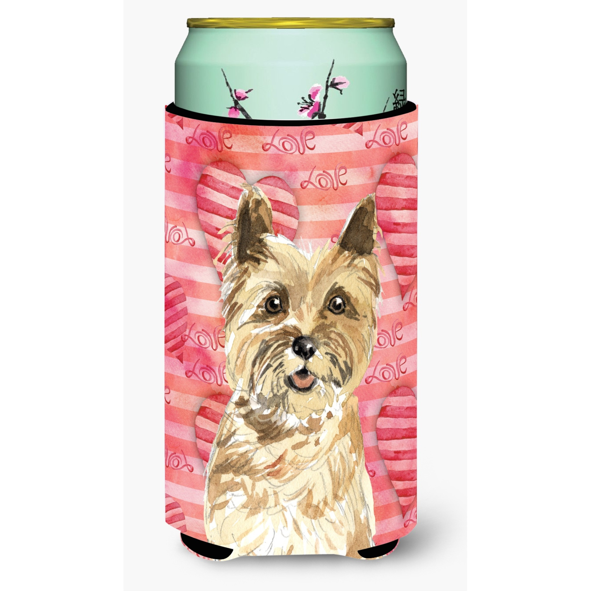 &quotCaroline's Treasures CK1772TBC Love a Cairn Terrier Tall Boy Hugger cold-beverage-koozies, Multicolor"