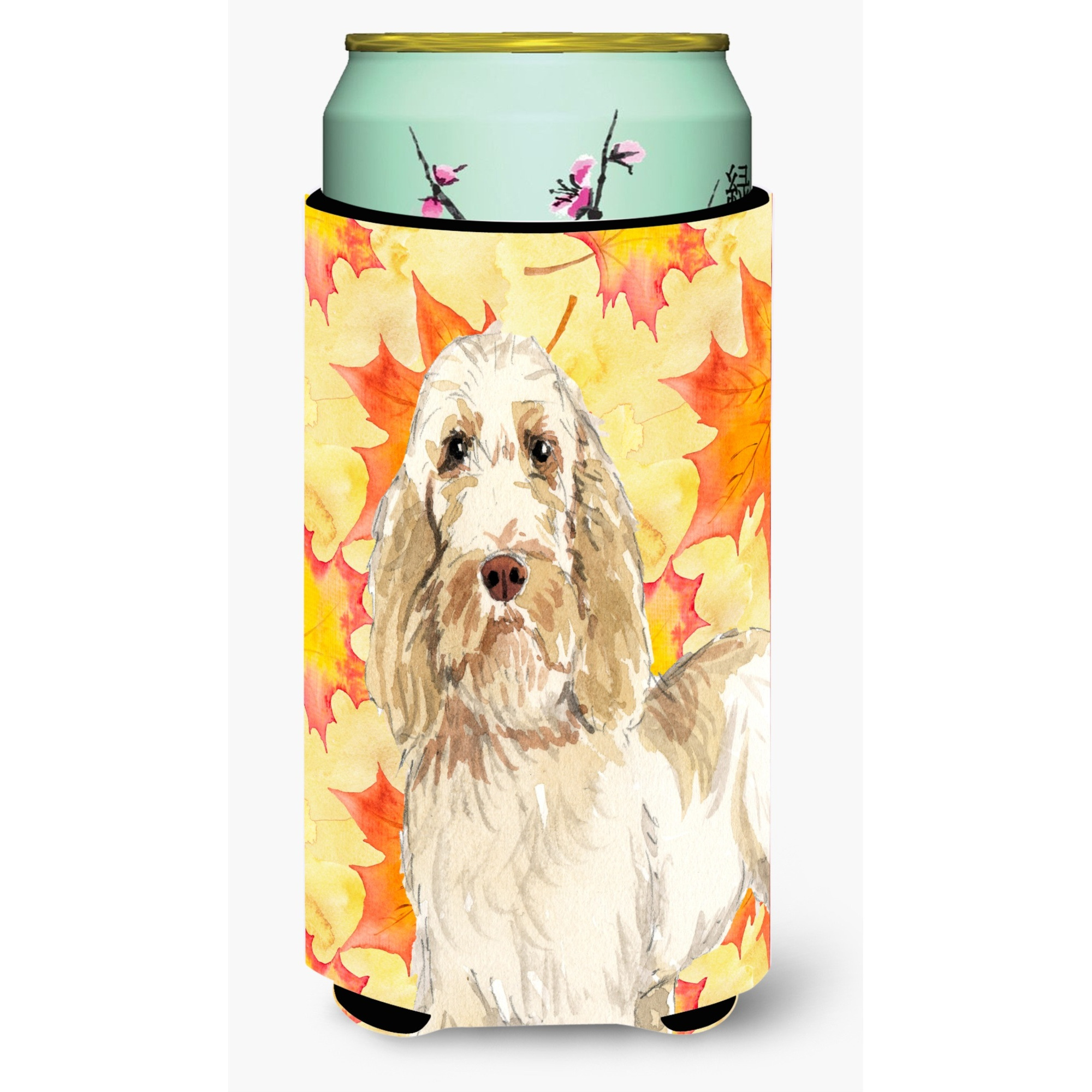 &quotCaroline's Treasures CK1823TBC Fall Leaves Spinone Italiano Tall Boy Hugger cold-beverage-koozies, Multicolor"
